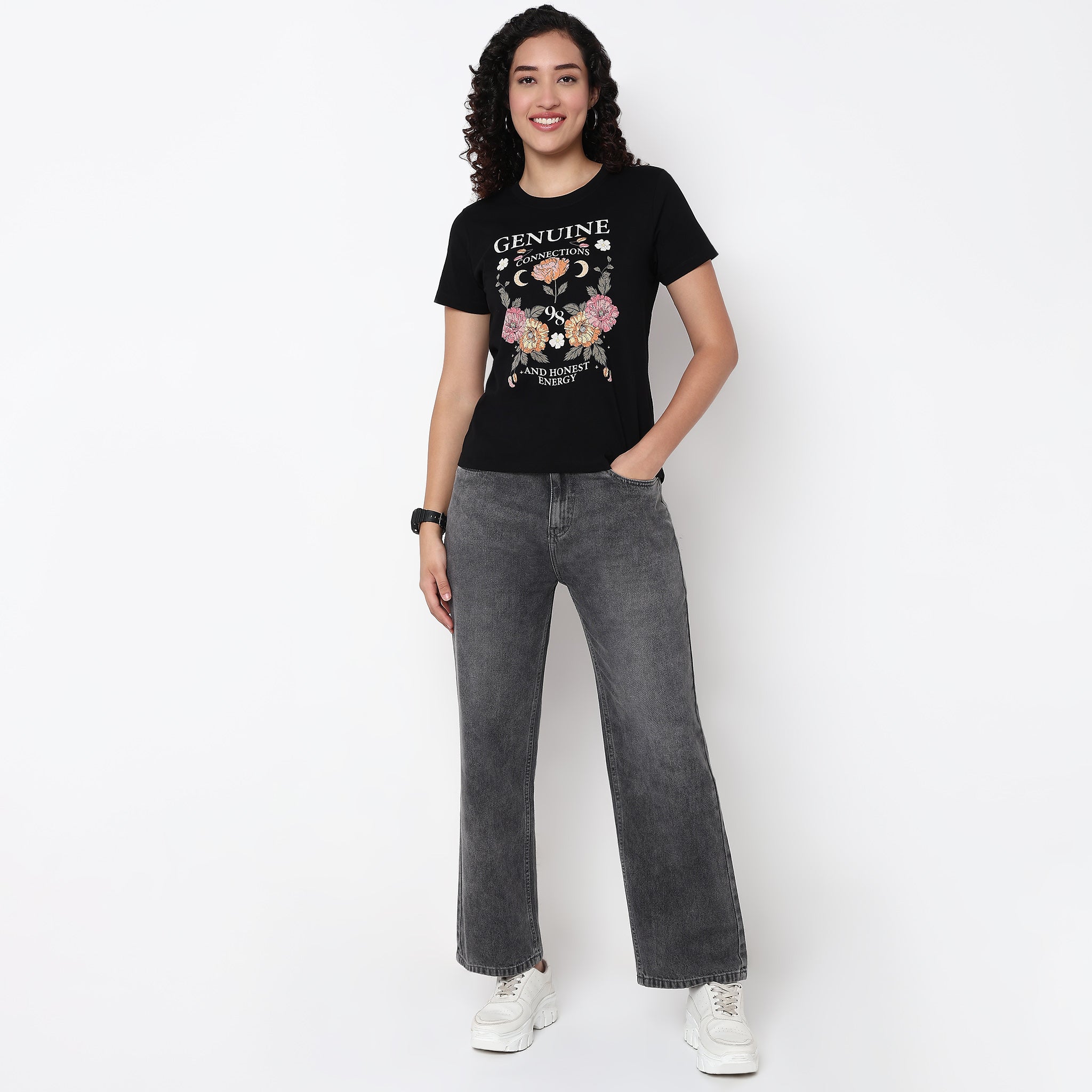 Knitted Graphic T-Shirt