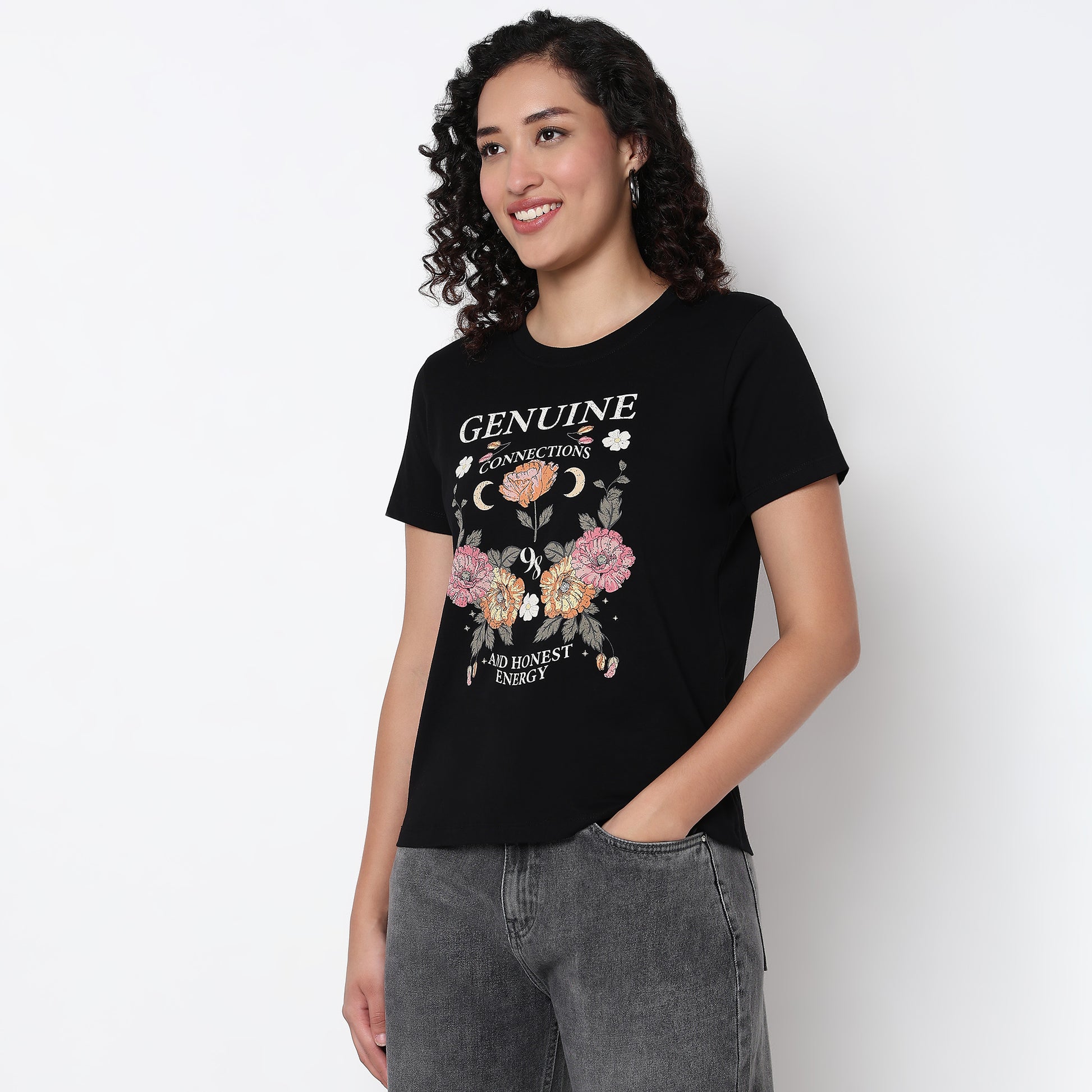 Knitted Graphic T-Shirt