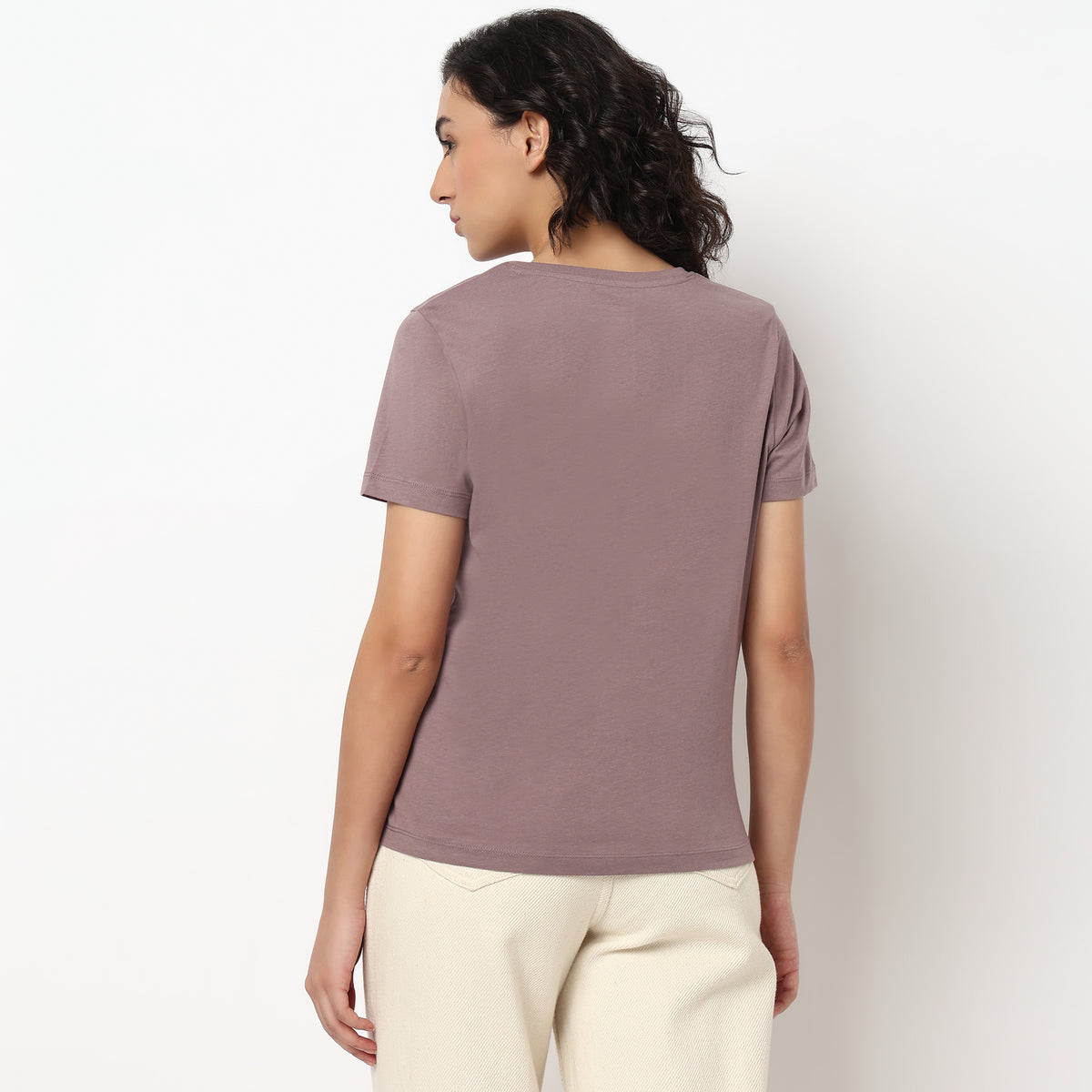 Buy Women Regular Fit Printed Short Sleeve T-Shirt  - Style Union