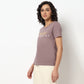 Buy Women Regular Fit Printed Short Sleeve T-Shirt  - Style Union