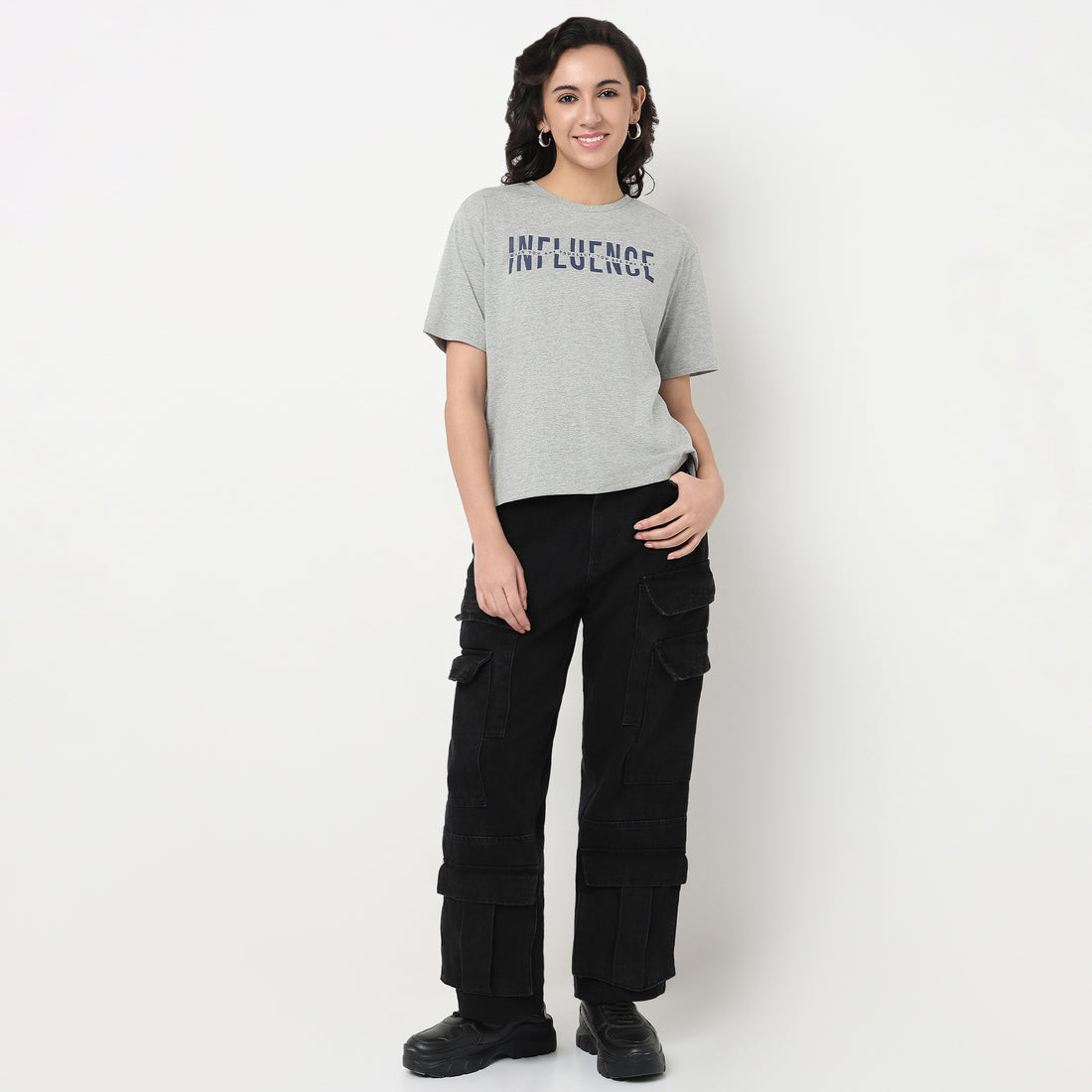 Order Now Women Graphic Crew Neck Relaxed Fit Casual Wear Tshirt by Style Union