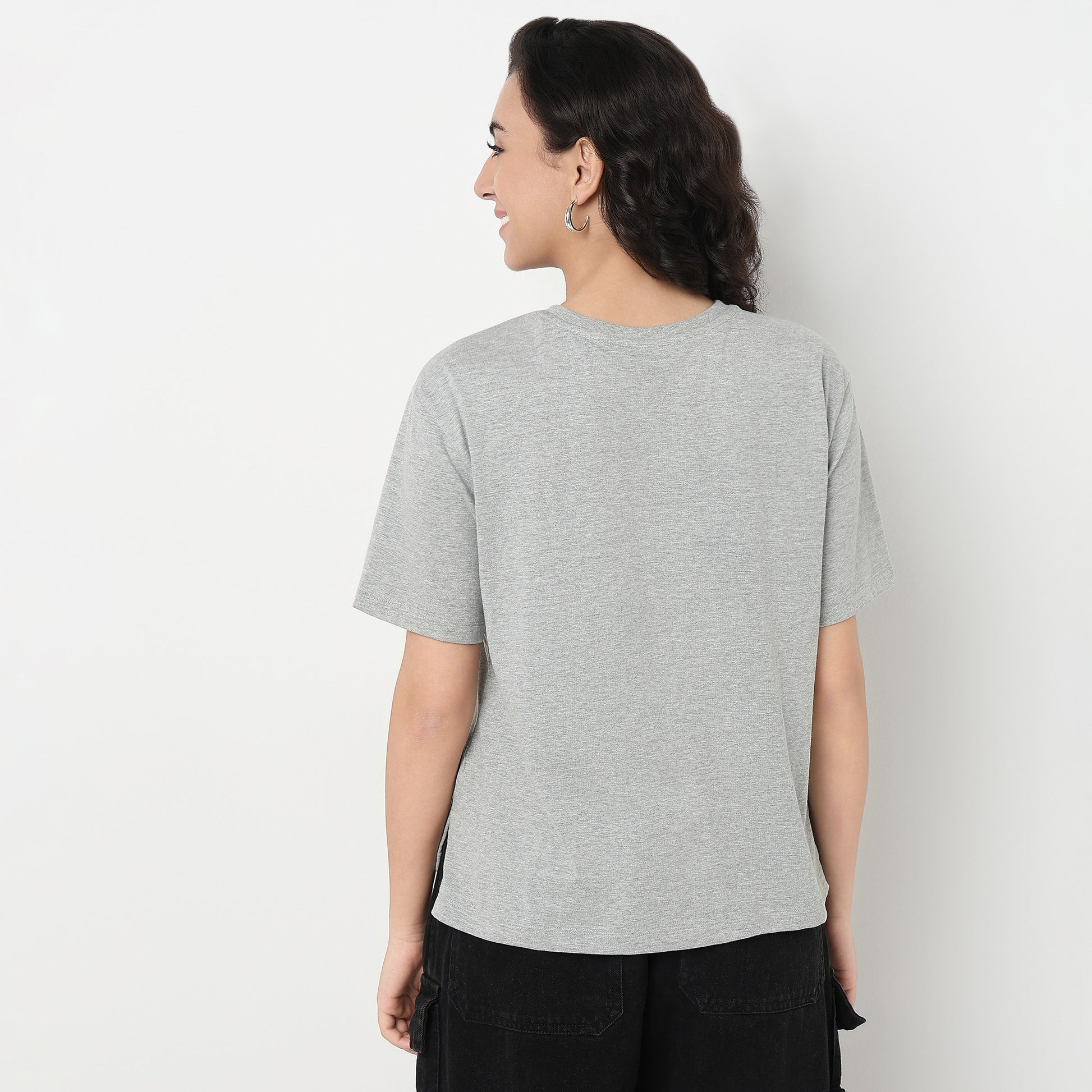 Order Now Women Graphic Crew Neck Relaxed Fit Casual Wear Tshirt by Style Union