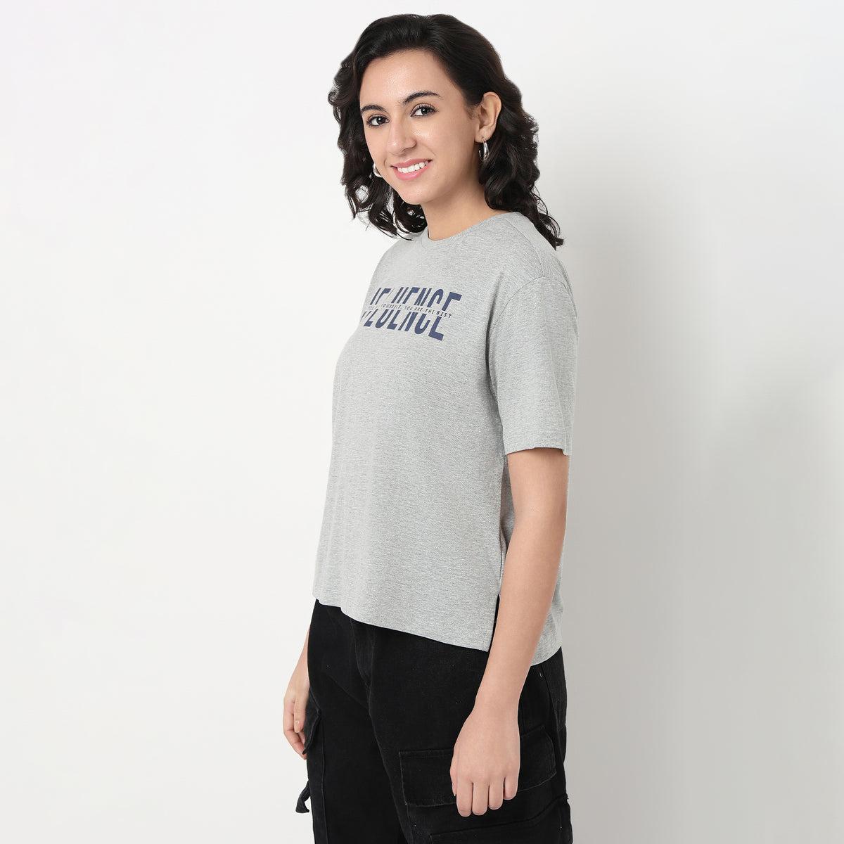 Order Now Women Graphic Crew Neck Relaxed Fit Casual Wear Tshirt by Style Union