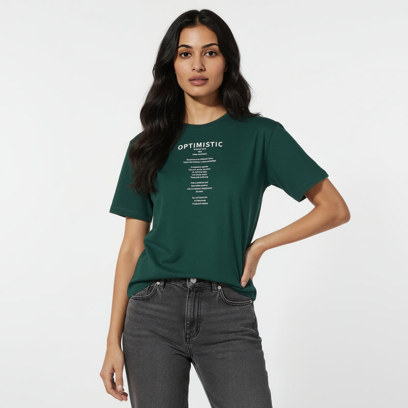 Cotton Graphic Crew Neck T-Shirt