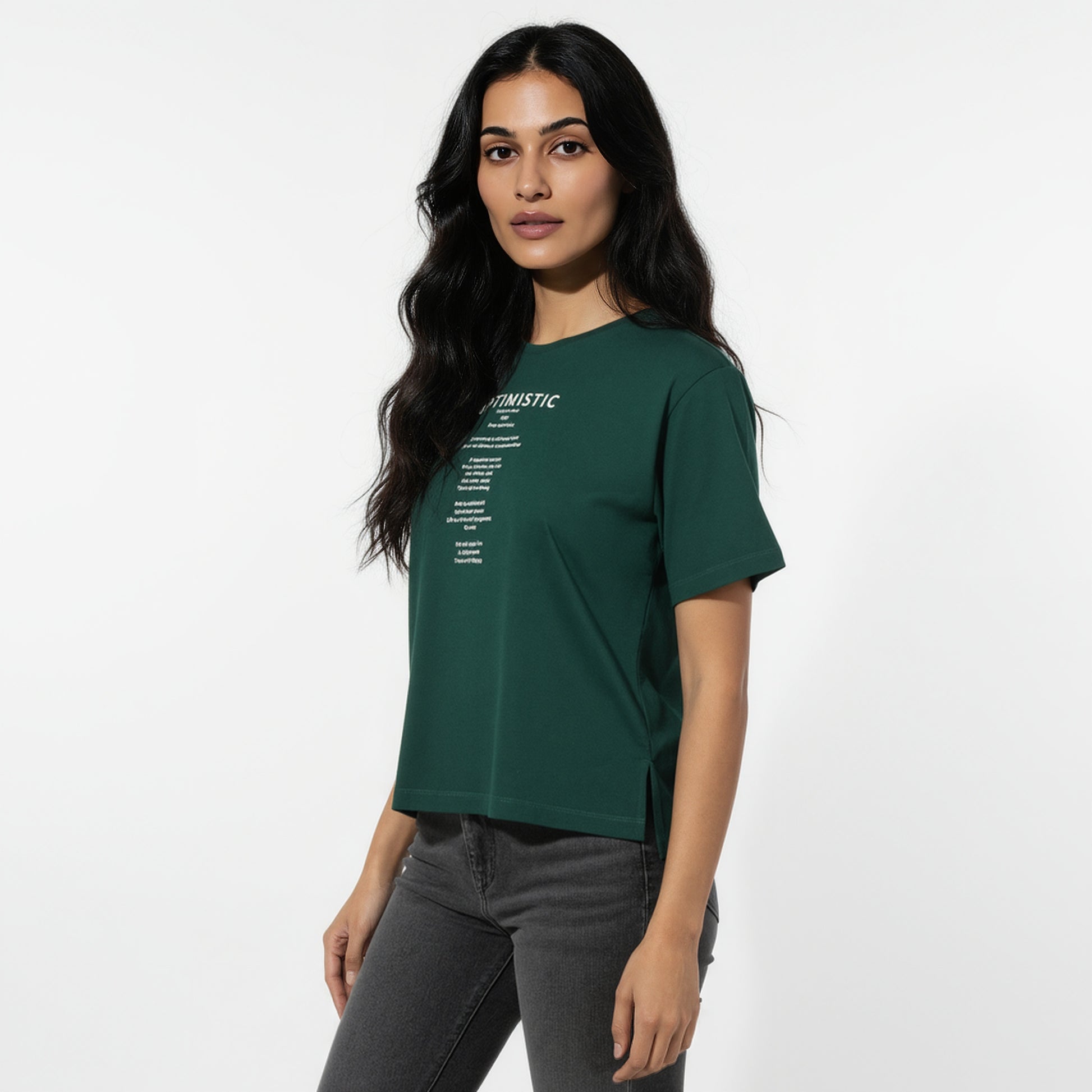 Cotton Graphic Crew Neck T-Shirt