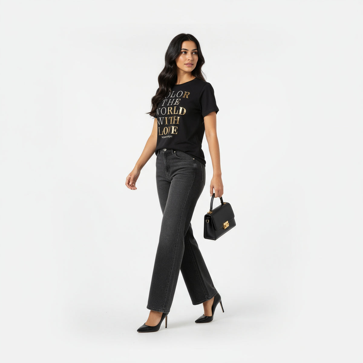 Cotton Graphic Crew Neck T-Shirt