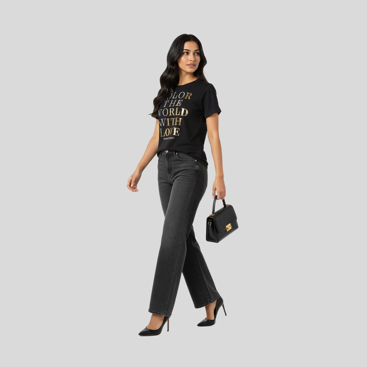 Cotton Graphic Crew Neck T-Shirt