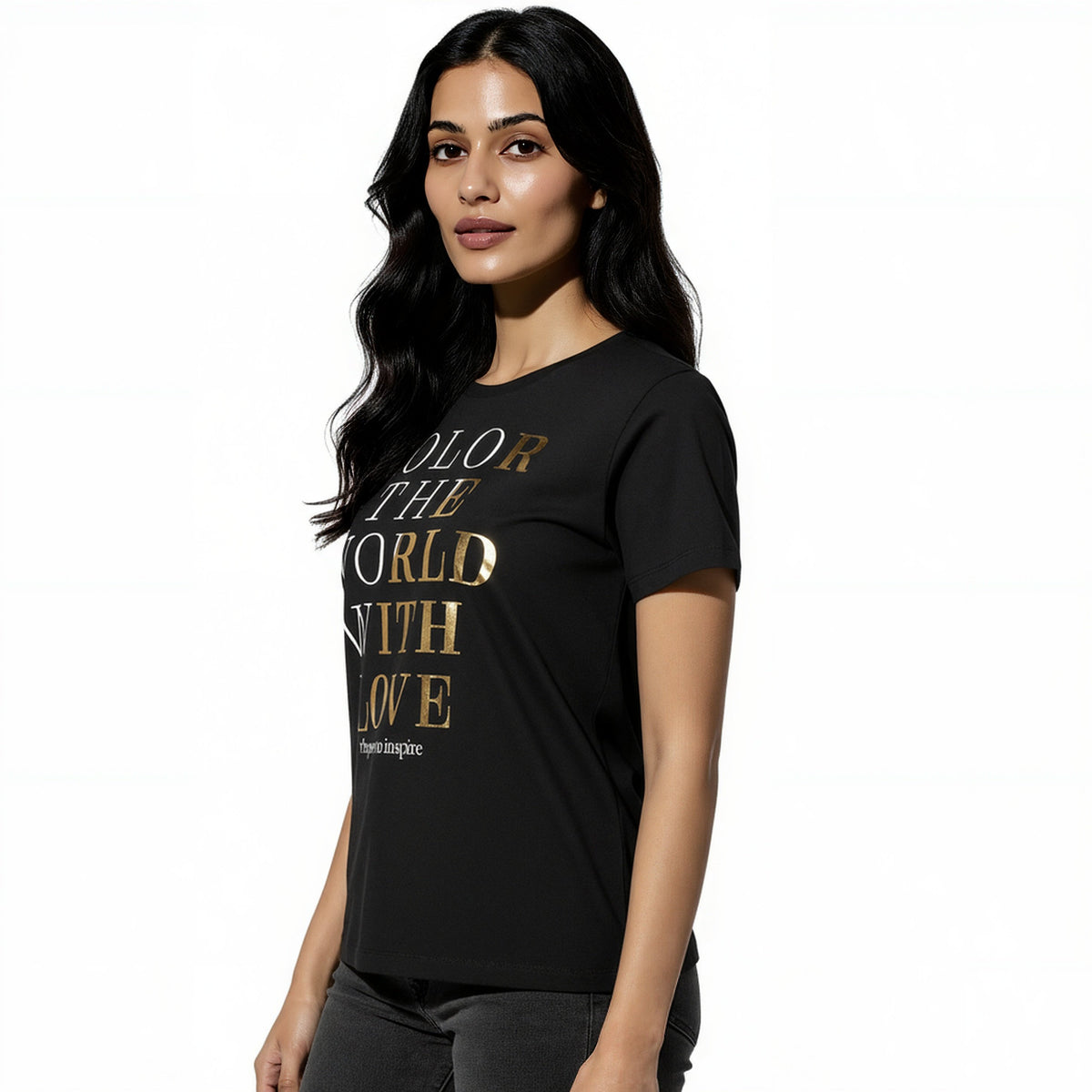 Cotton Graphic Crew Neck T-Shirt