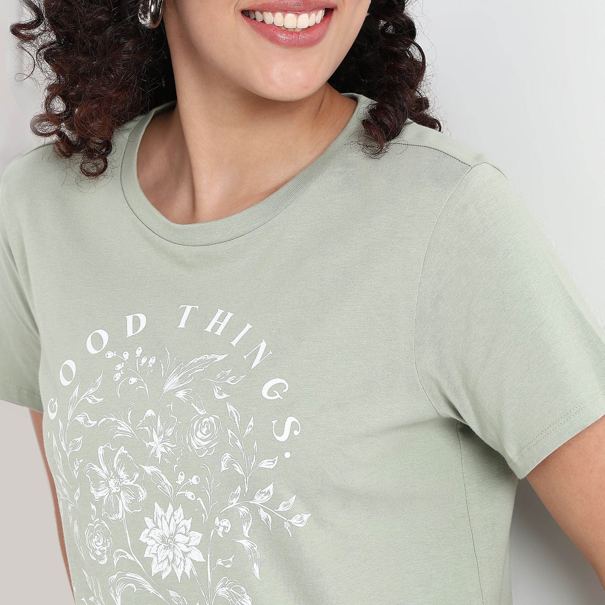 Knitted Graphic T-Shirt