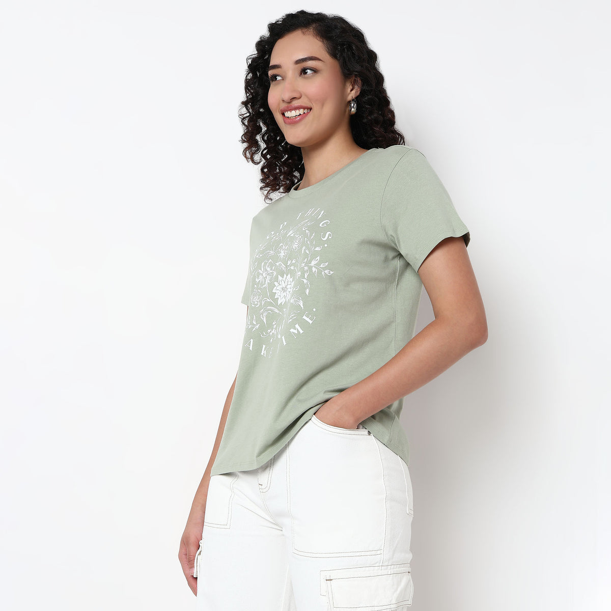 Knitted Graphic T-Shirt