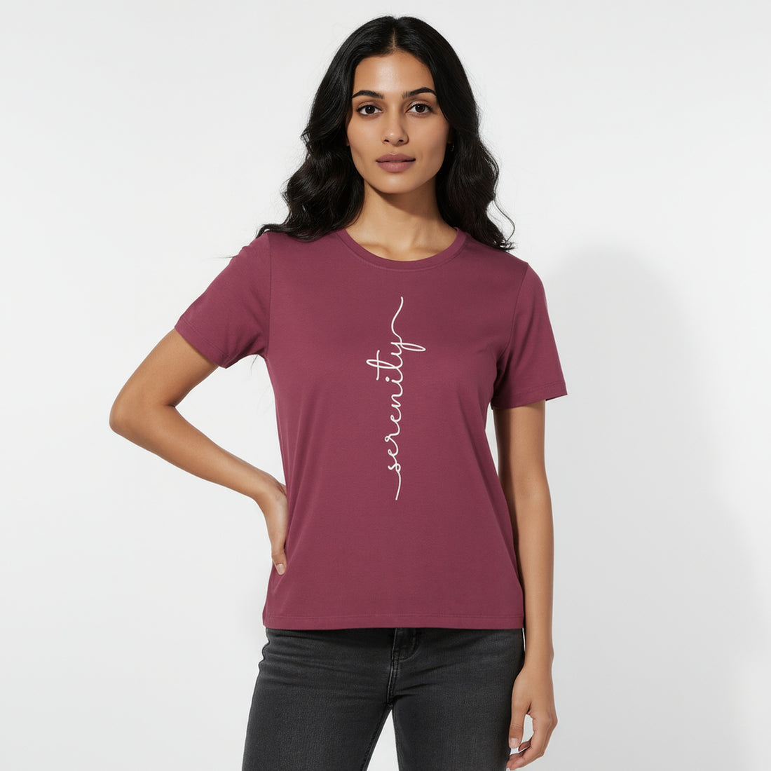Cotton Graphic Crew Neck T-Shirt
