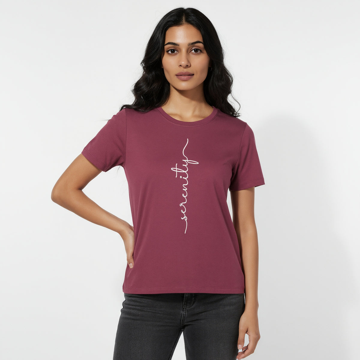 Cotton Graphic Crew Neck T-Shirt
