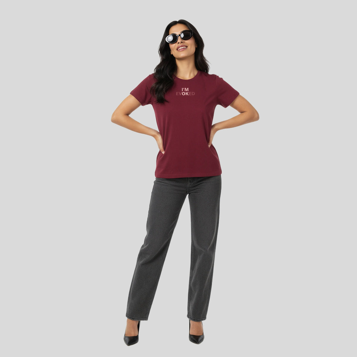Cotton Crew Neck Graphitee