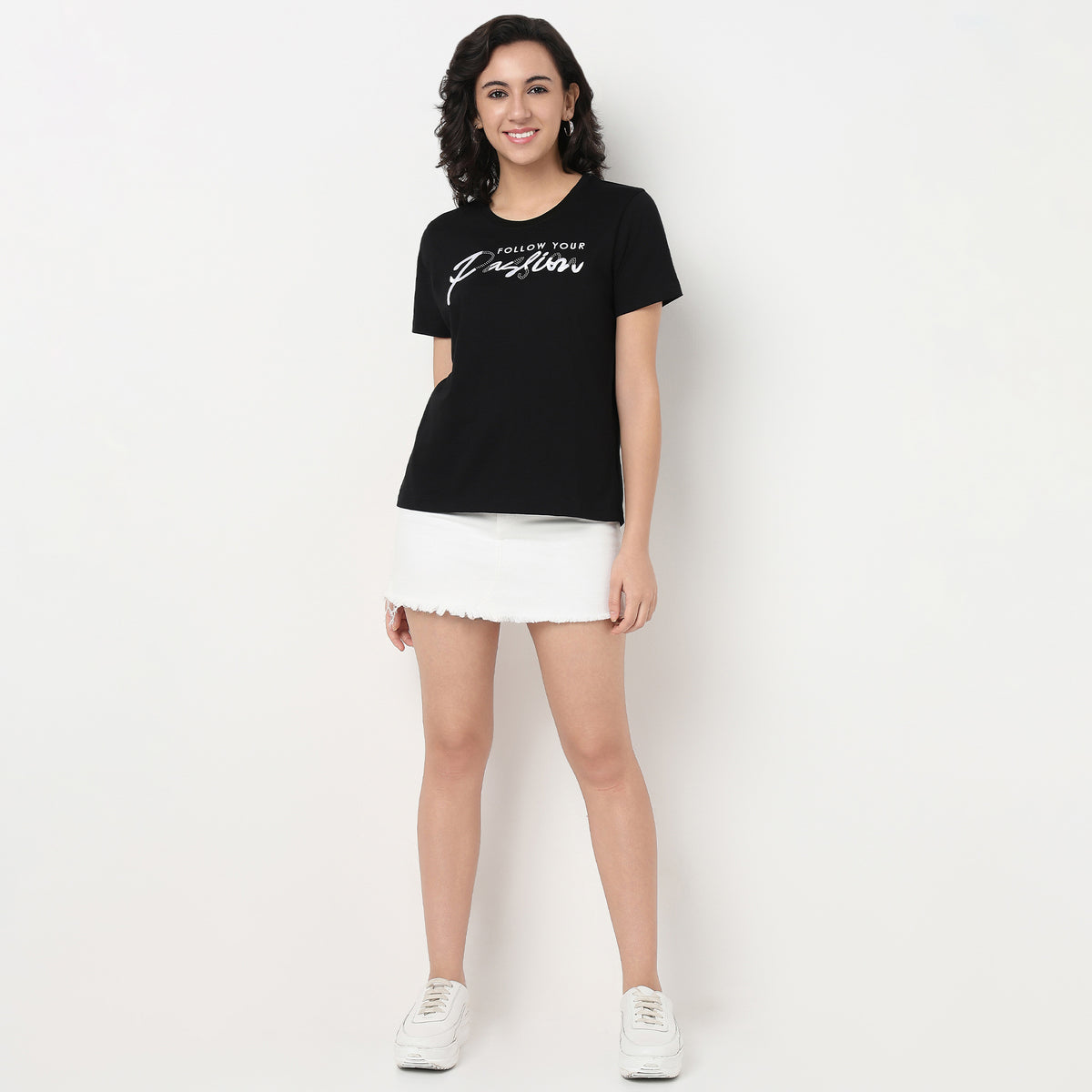 Order Now Women Graphic Crew Neck Regular Fit Casual Wear Tshirt by Style Union