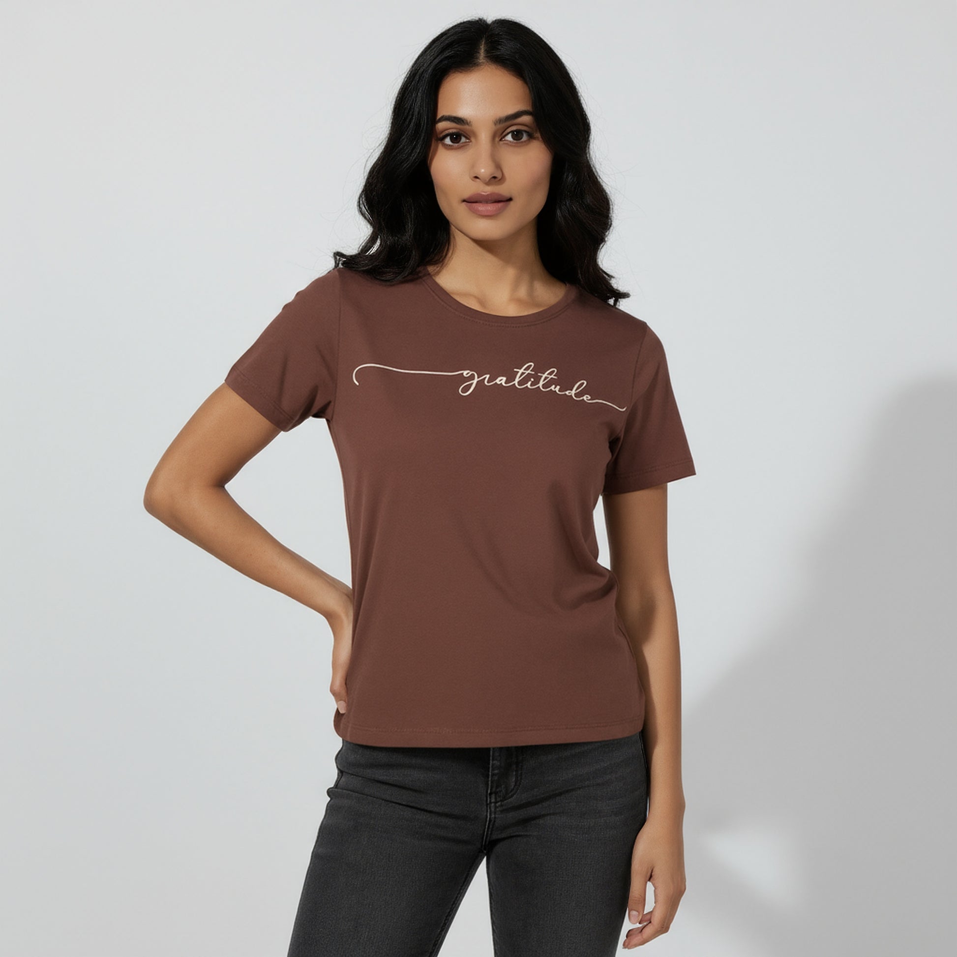 Cotton Graphic Crew Neck T-Shirt