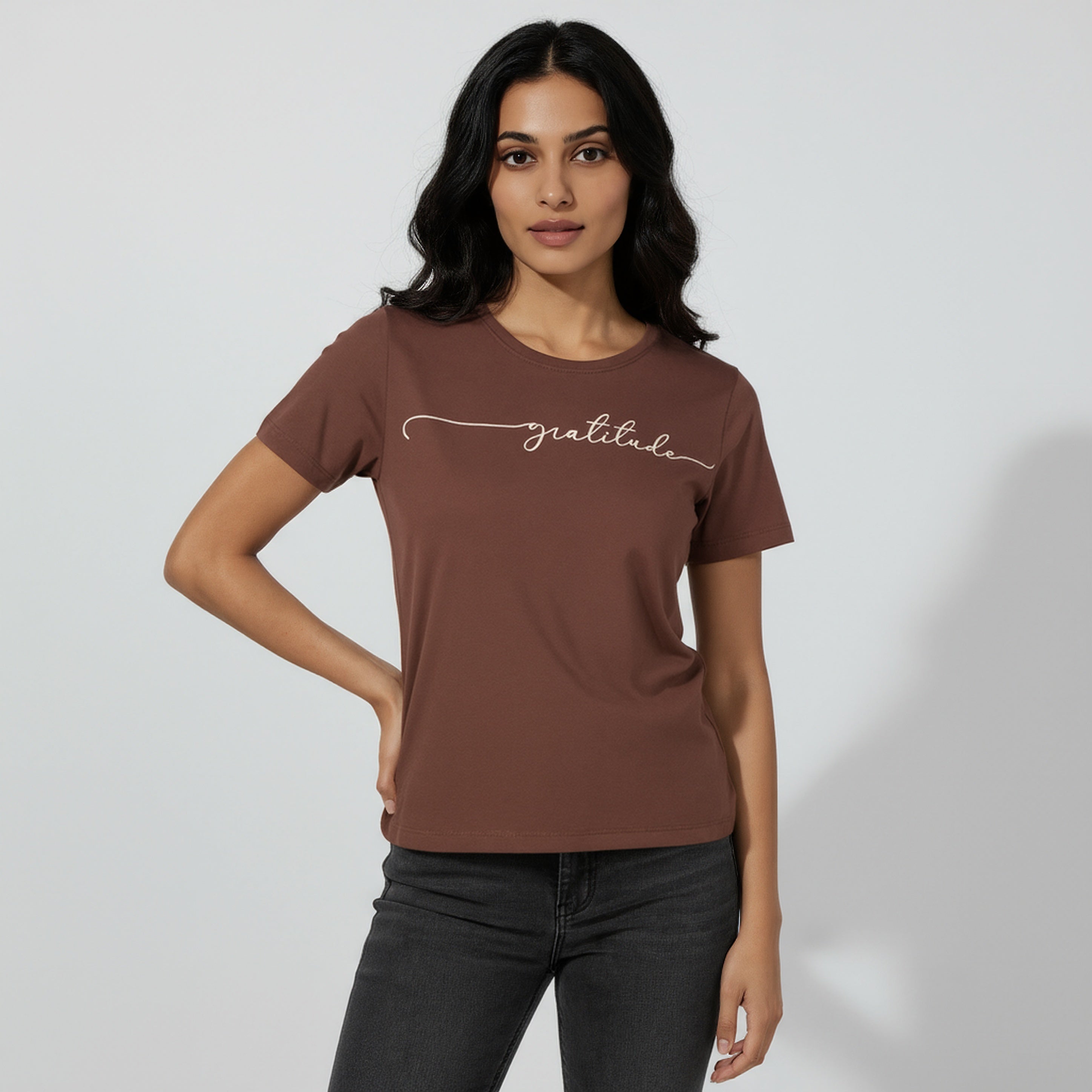 Cotton Graphic Crew Neck T-Shirt