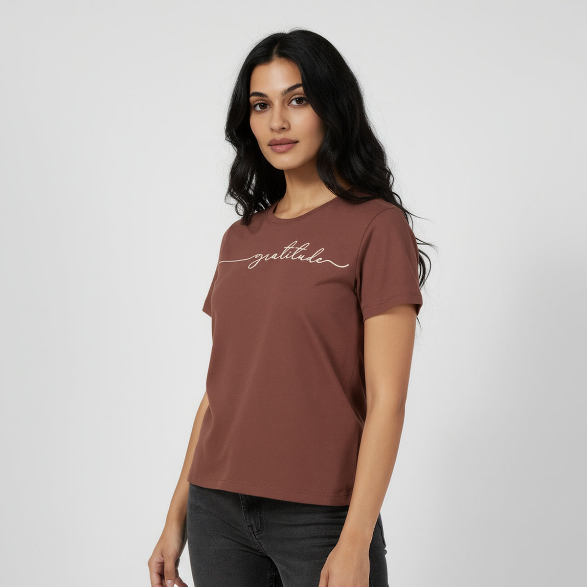 Cotton Graphic Crew Neck T-Shirt