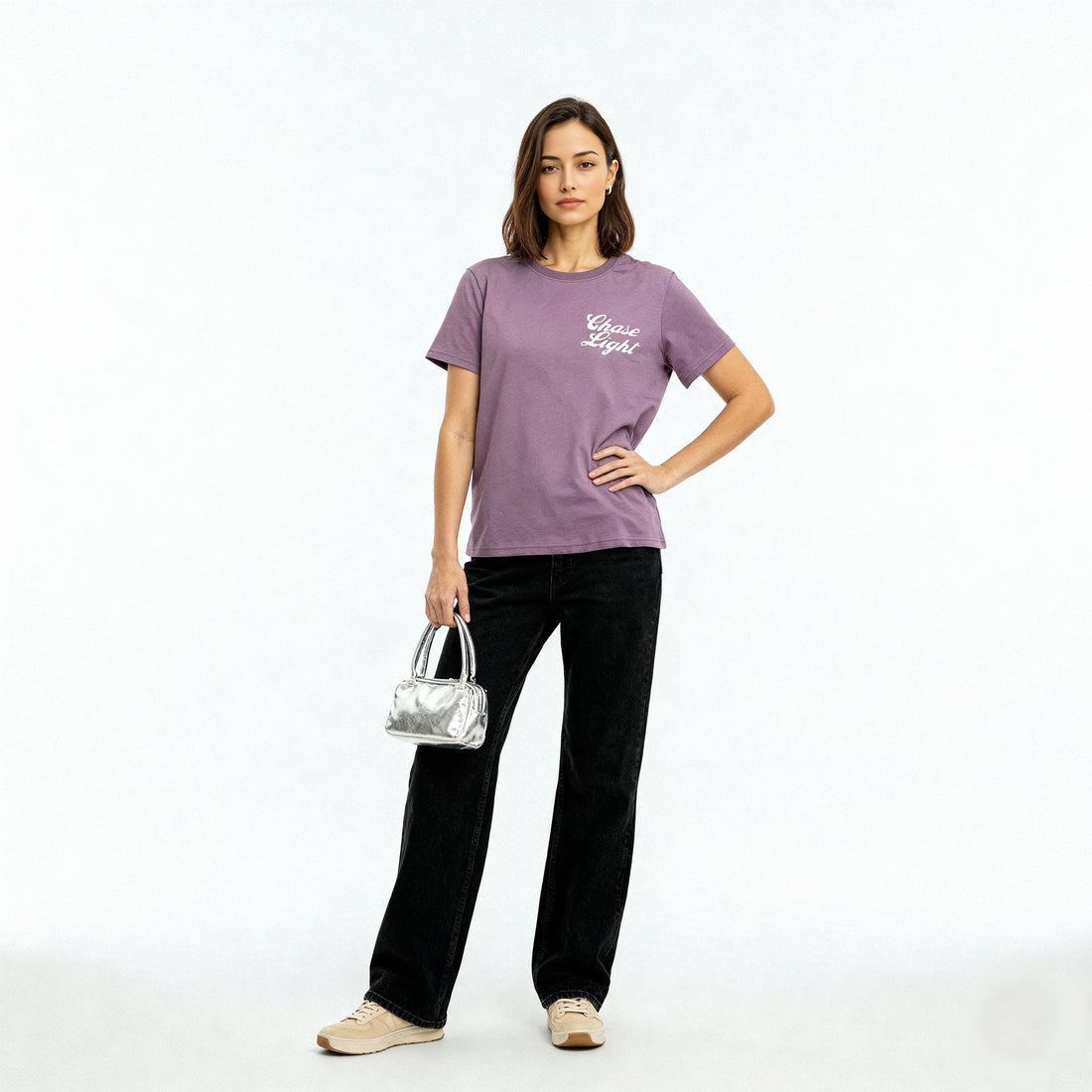 Cotton Crew Neck Graphitee