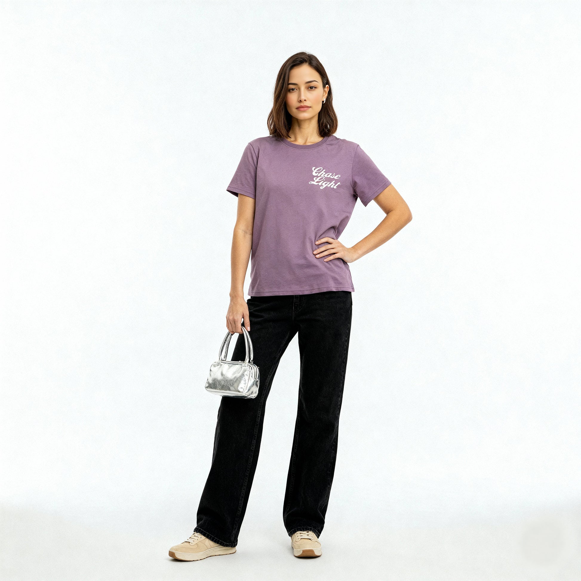 Cotton Crew Neck Graphitee