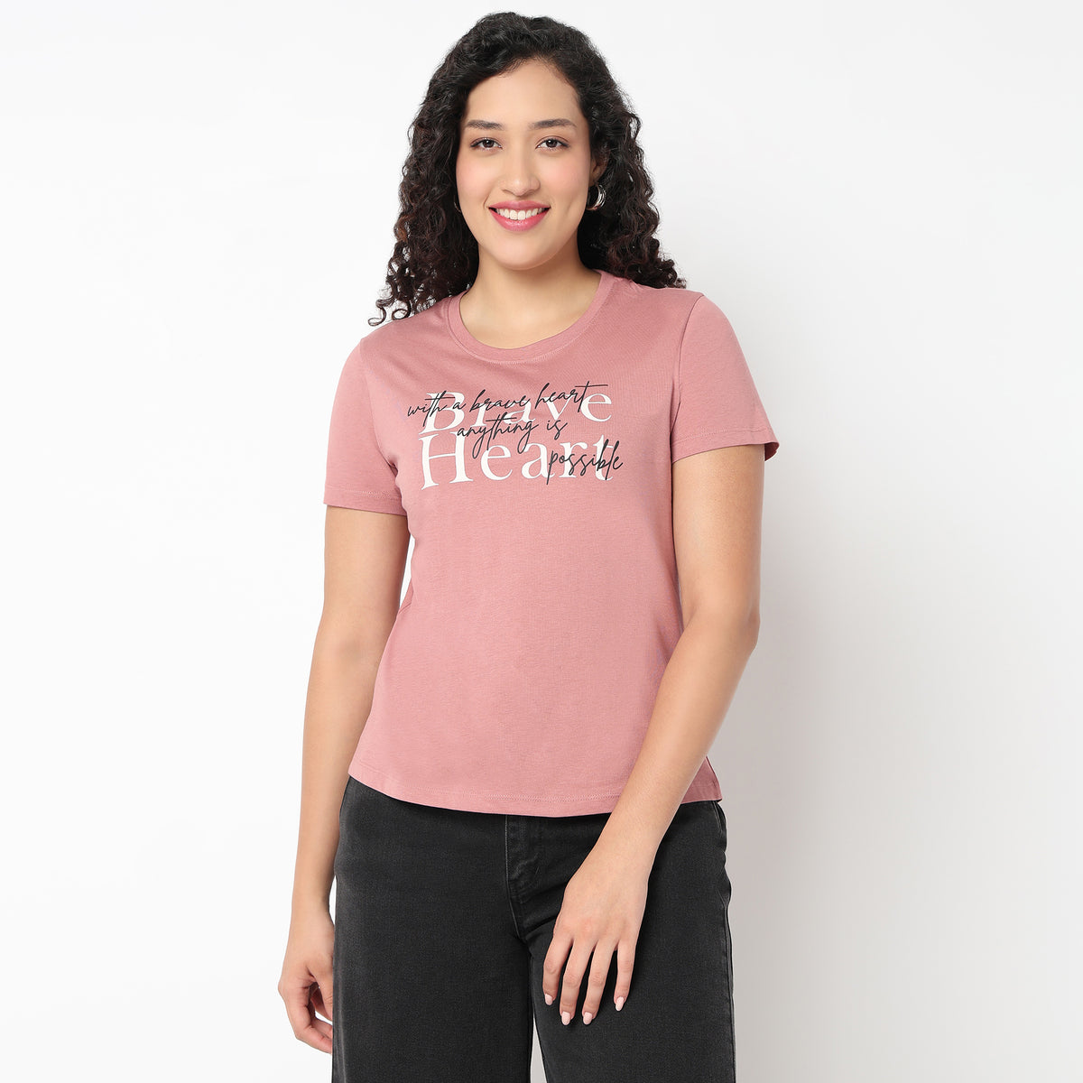 Round Neck Graphic Tees