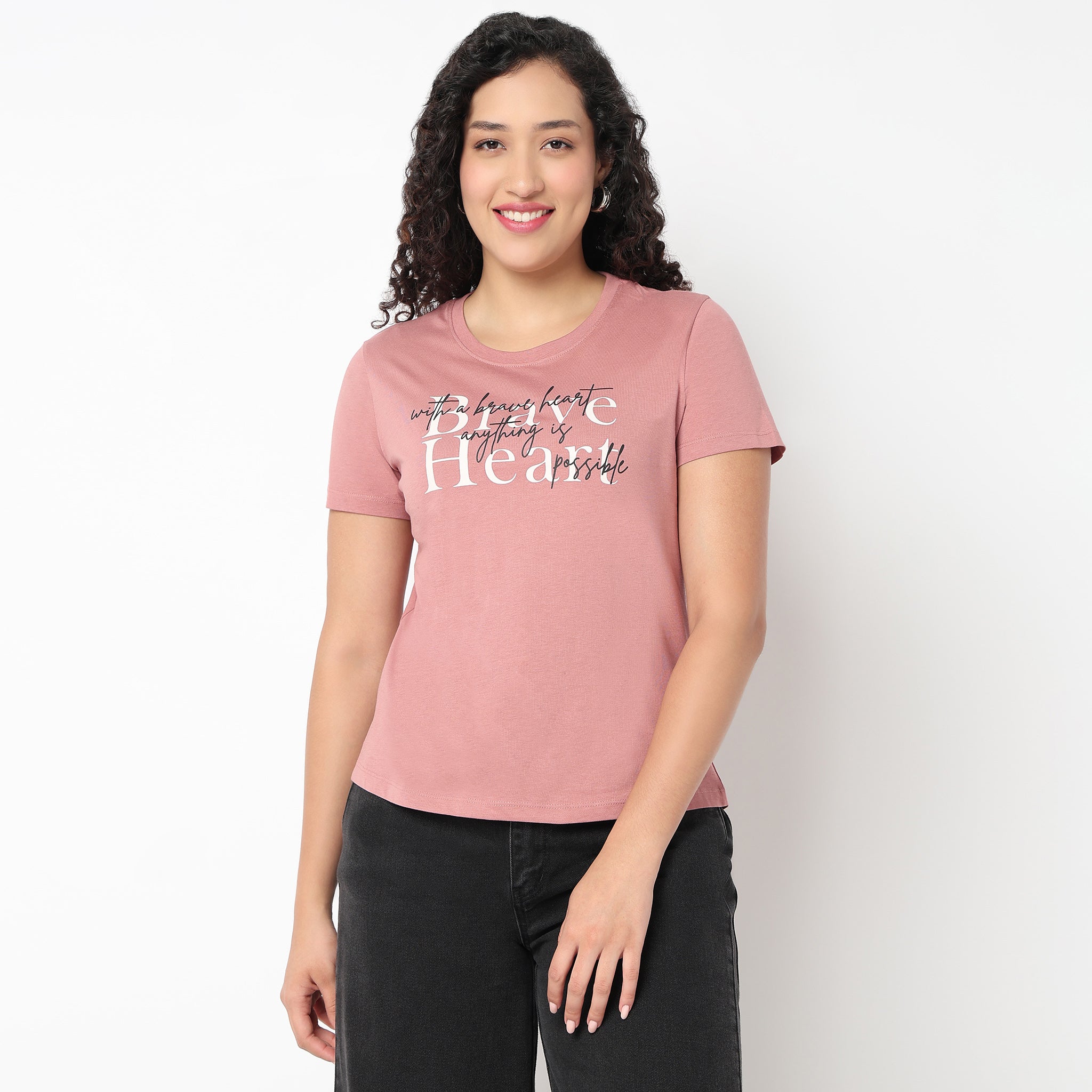 Round Neck Graphic Tees