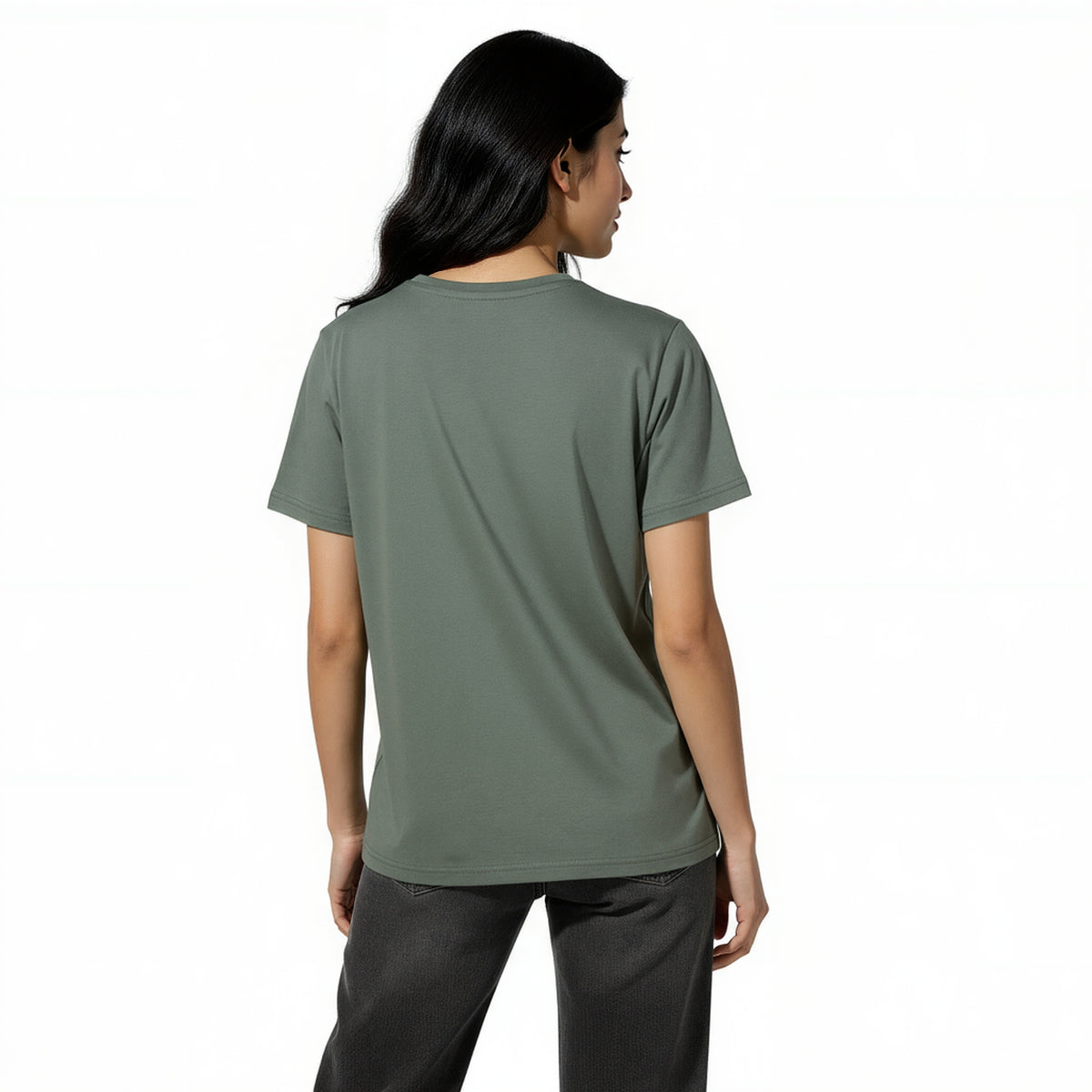 Cotton Crew Neck Graphitee