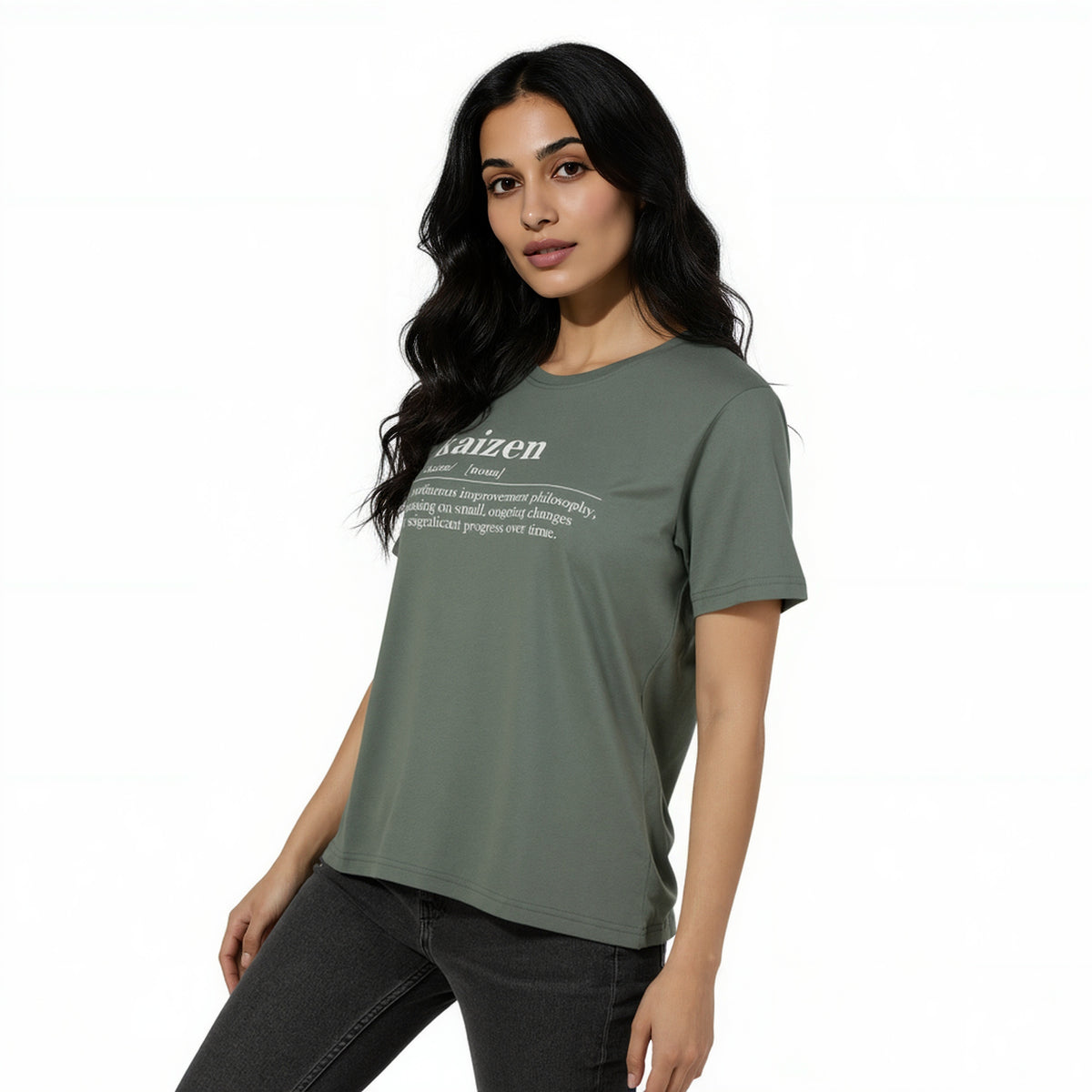 Cotton Crew Neck Graphitee