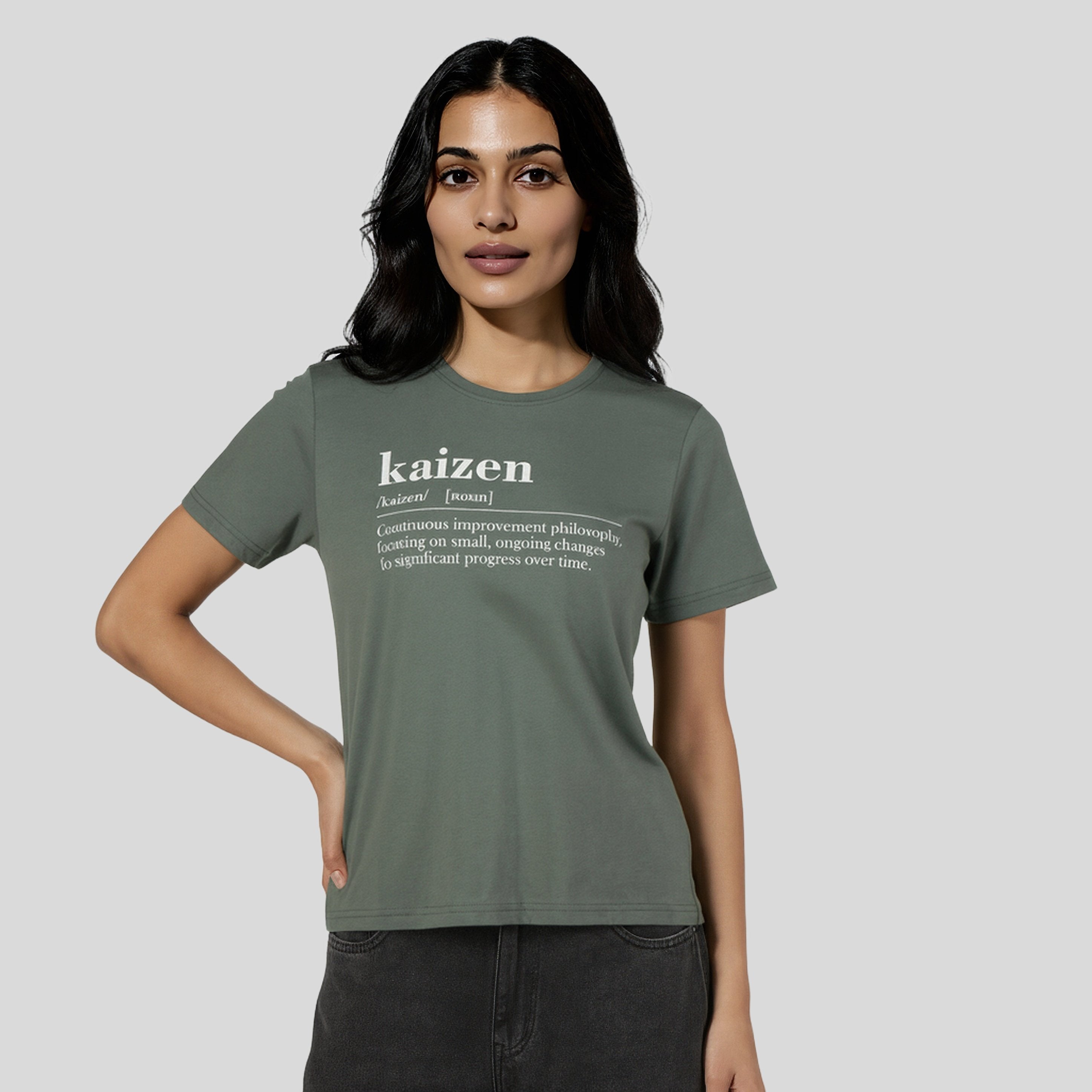 Cotton Crew Neck Graphitee