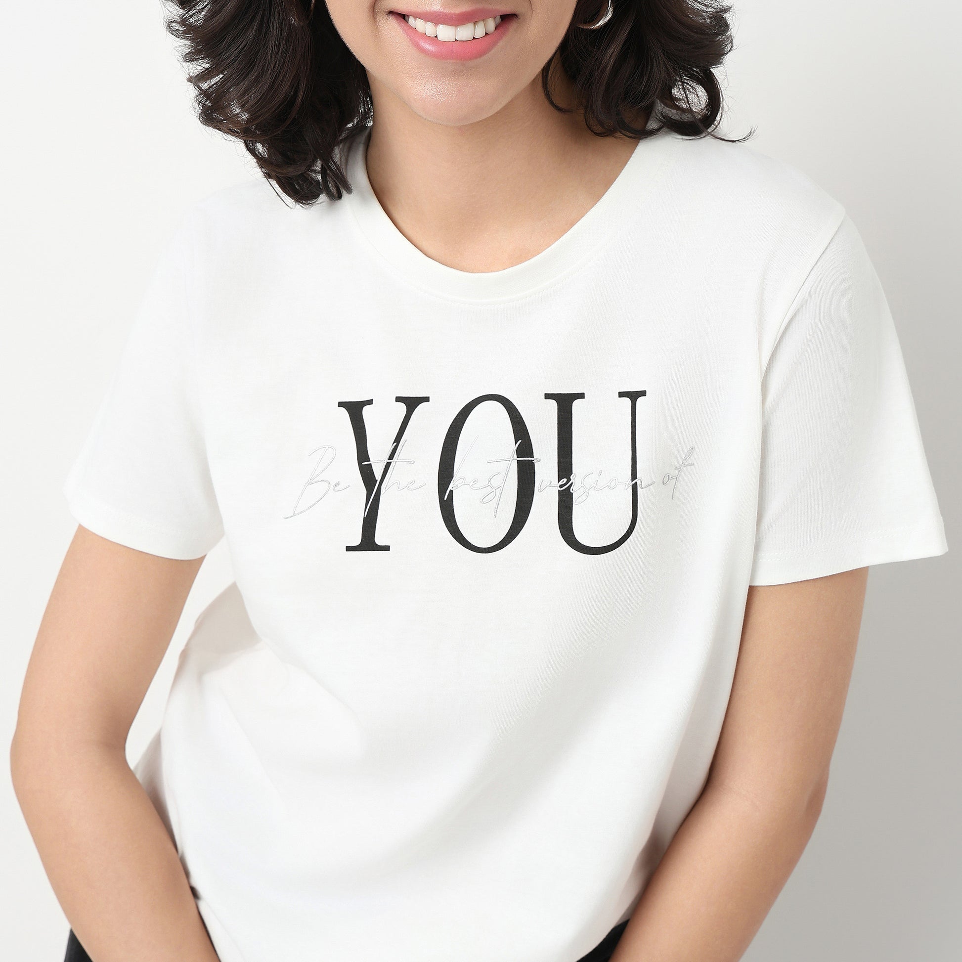 Order Now Women Graphic Crew Neck Regular Fit Casual Wear Tshirt by Style Union