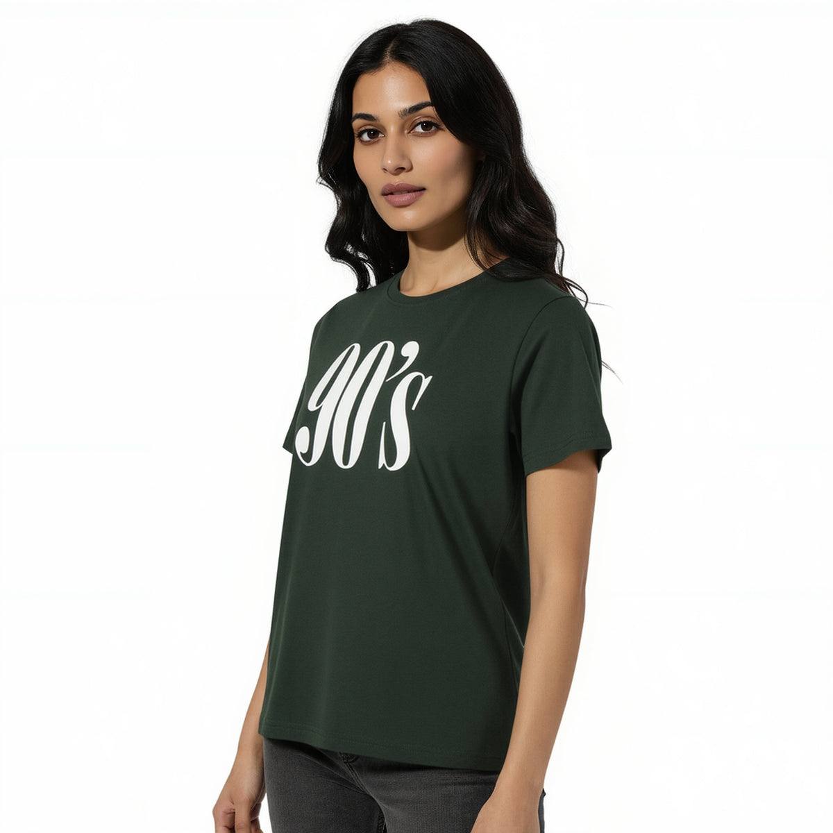 Cotton Graphic Crew Neck T-Shirt