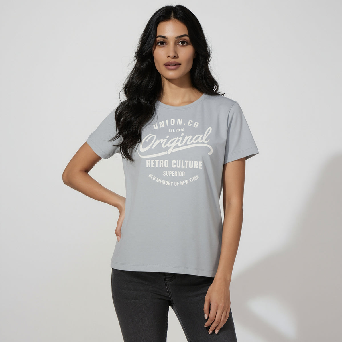 Cotton Graphic Crew Neck T-Shirt