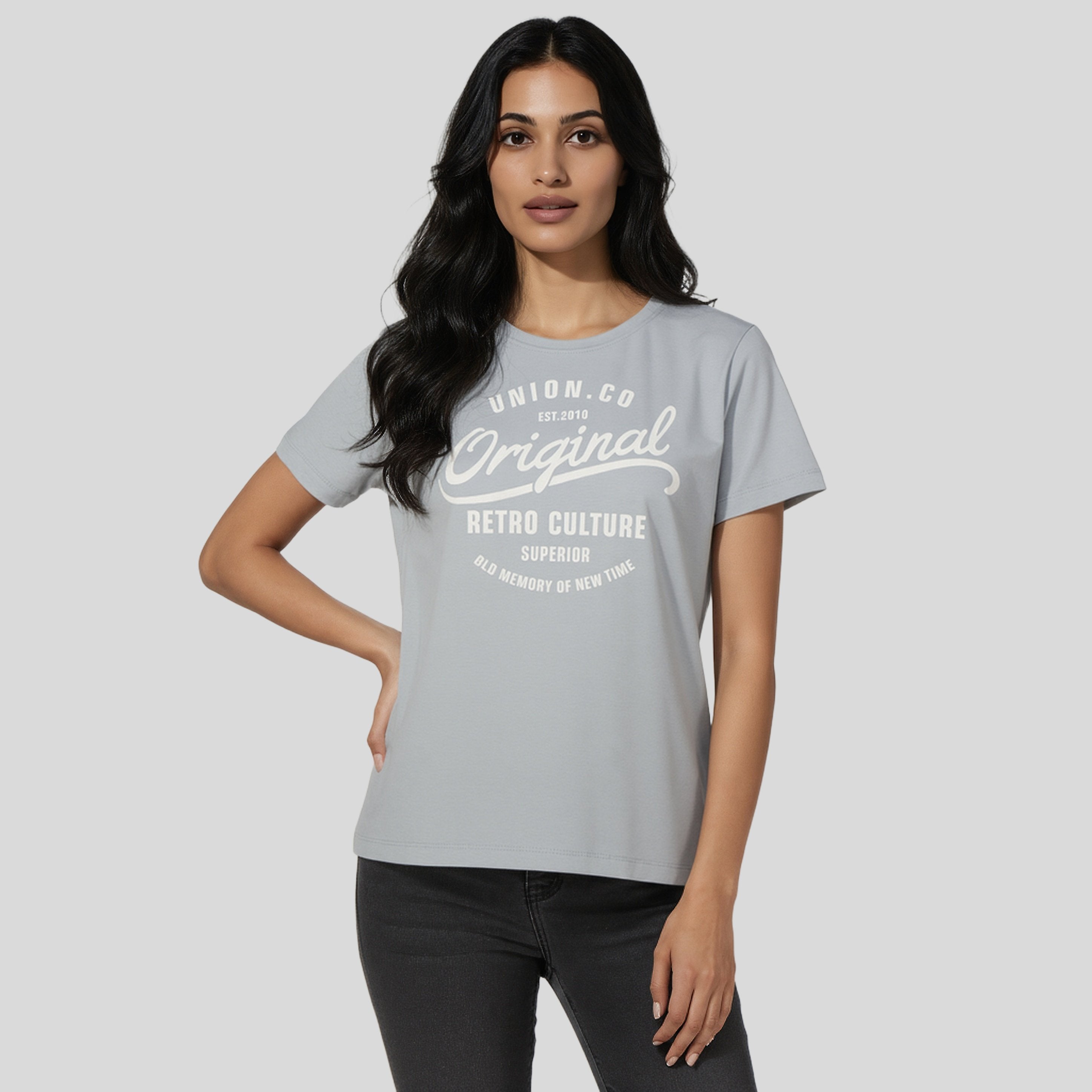 Cotton Graphic Crew Neck T-Shirt