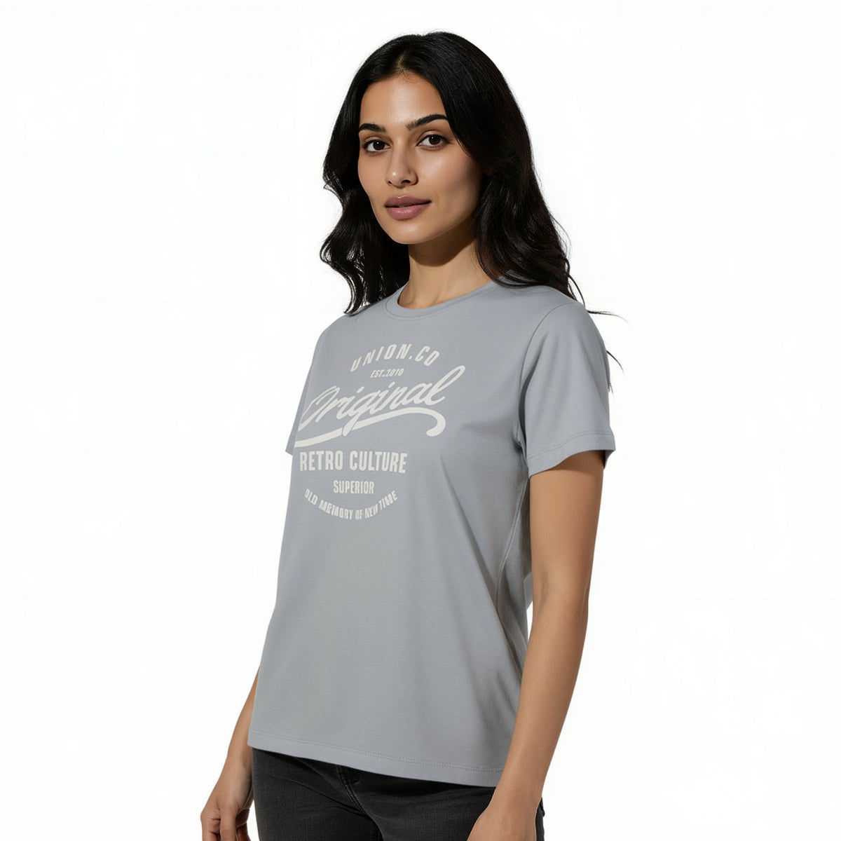 Cotton Graphic Crew Neck T-Shirt