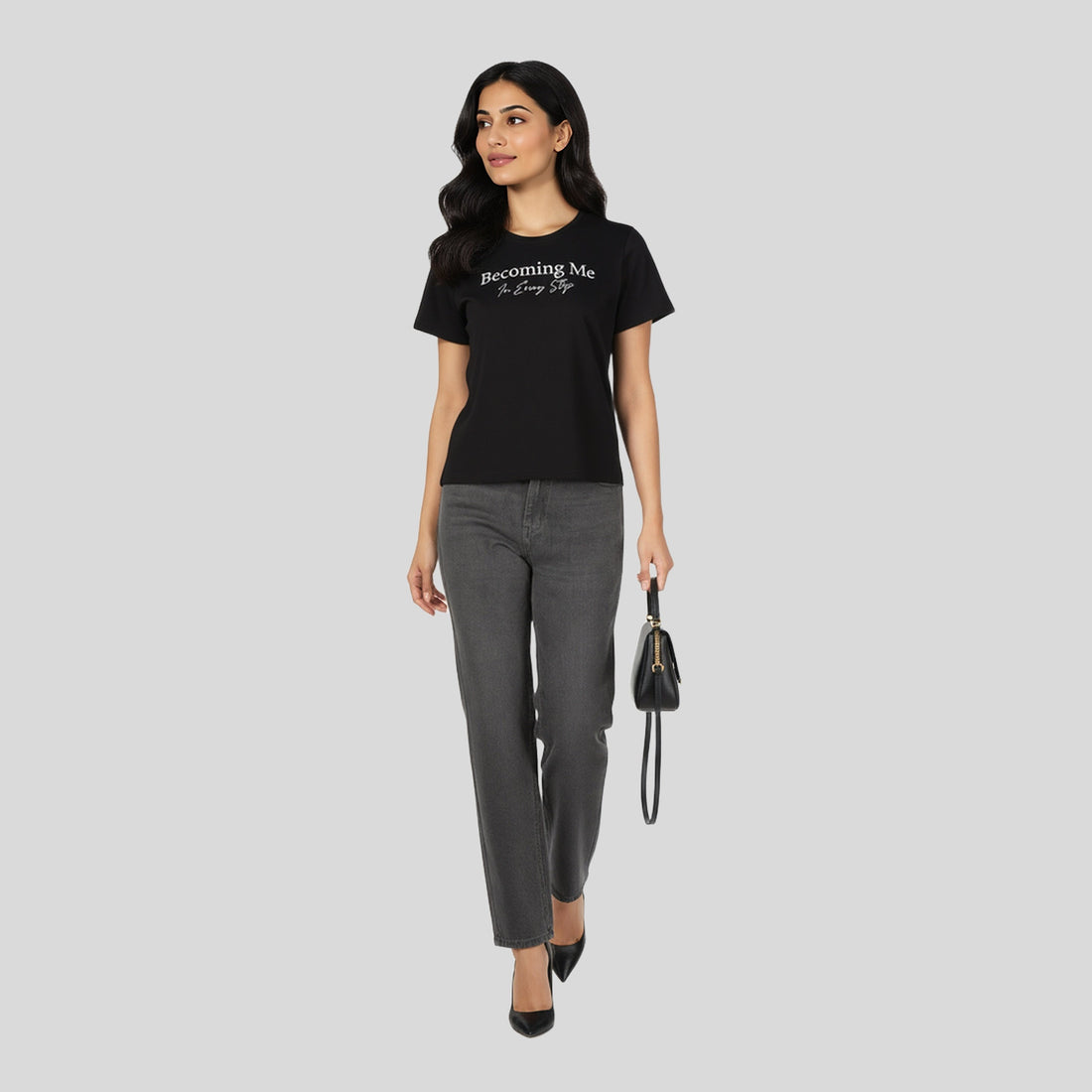 Cotton Graphic Crew Neck T-Shirt