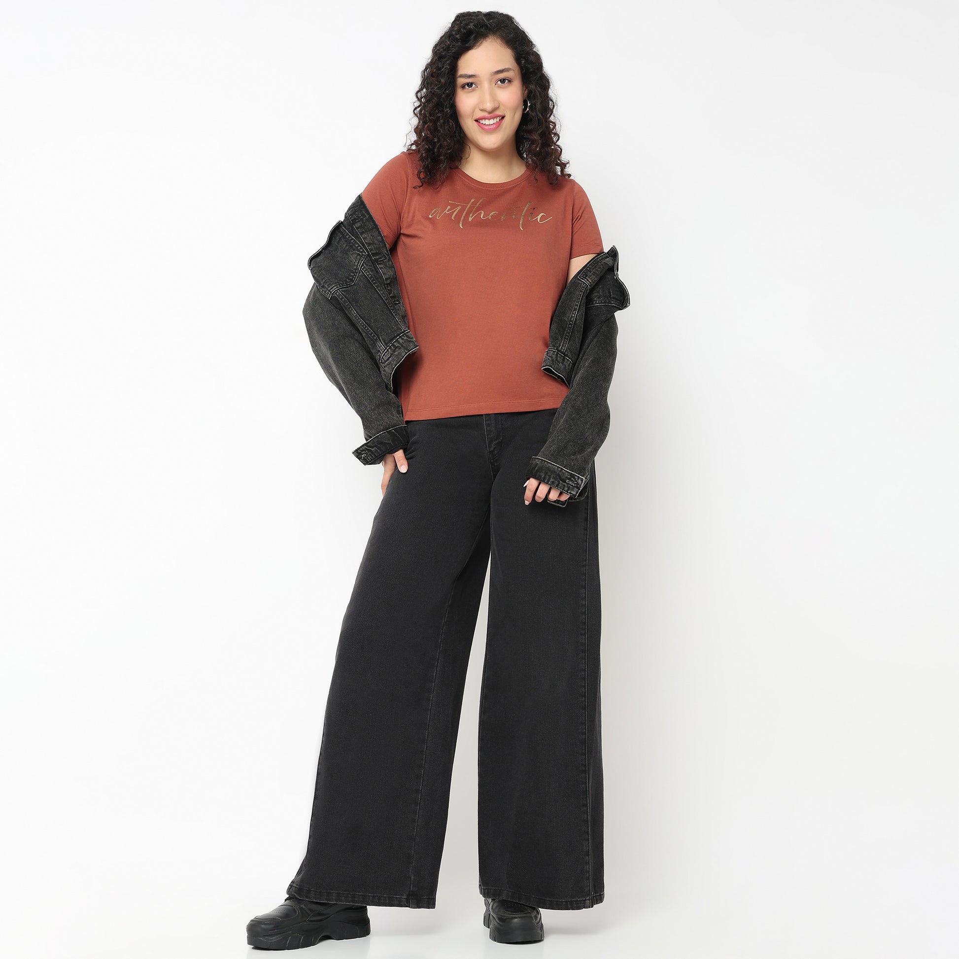 Round Neck Graphic Tees