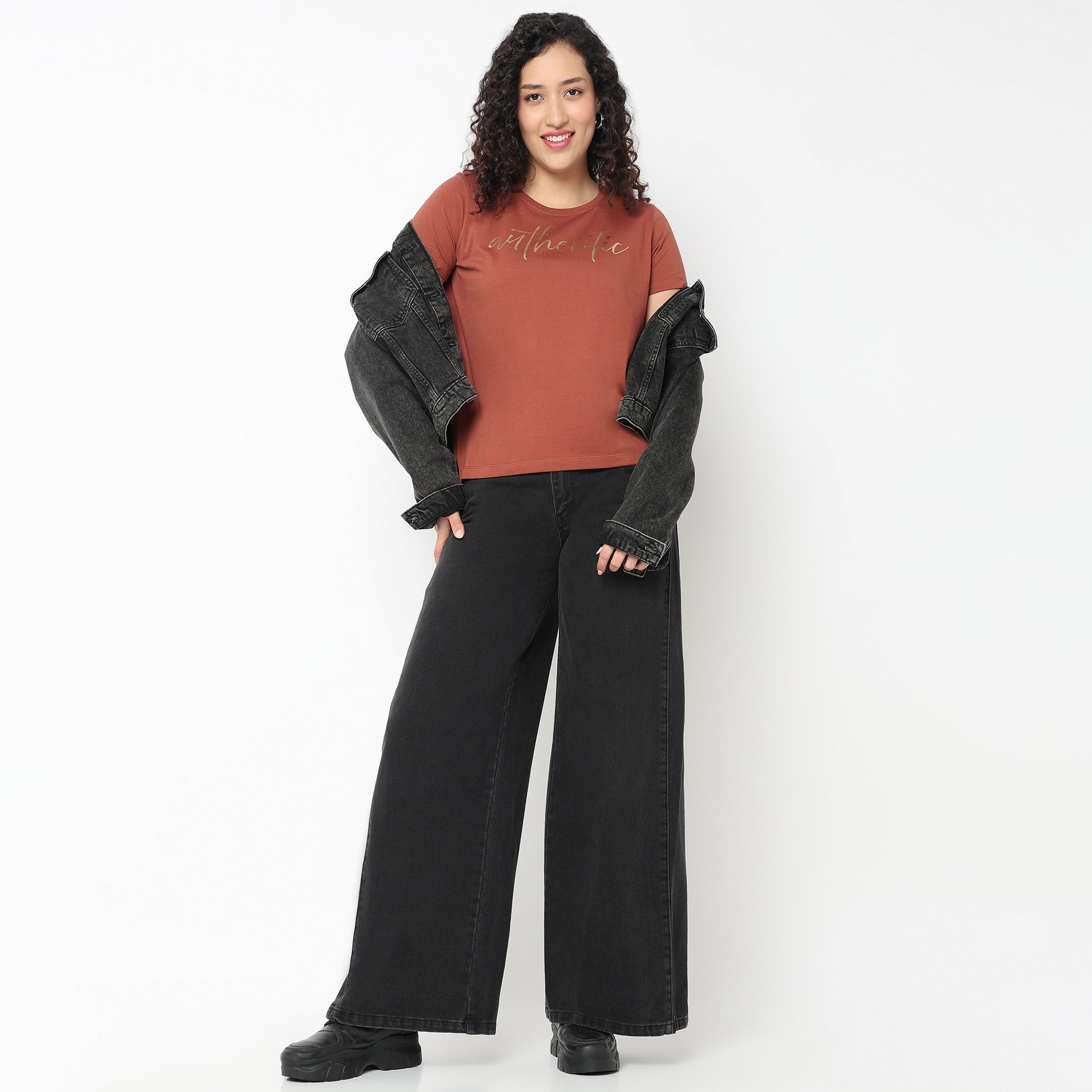 Round Neck Graphic Tees