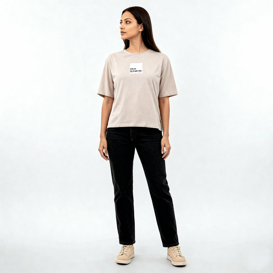 Cotton Crew Neck Graphitee