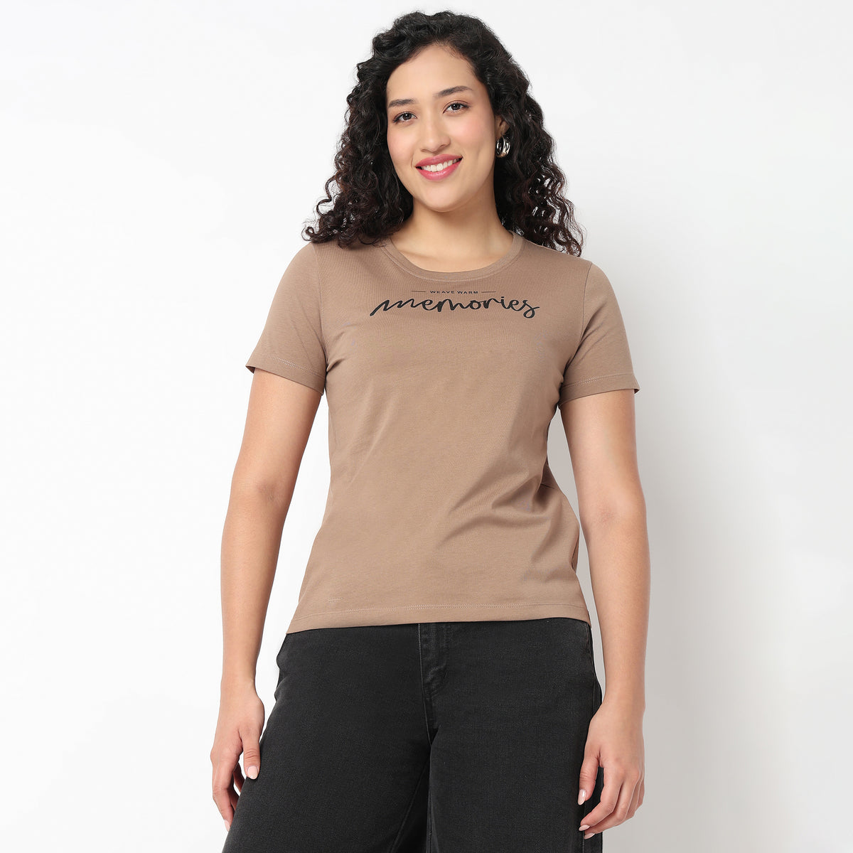 Round Neck Graphic Tees