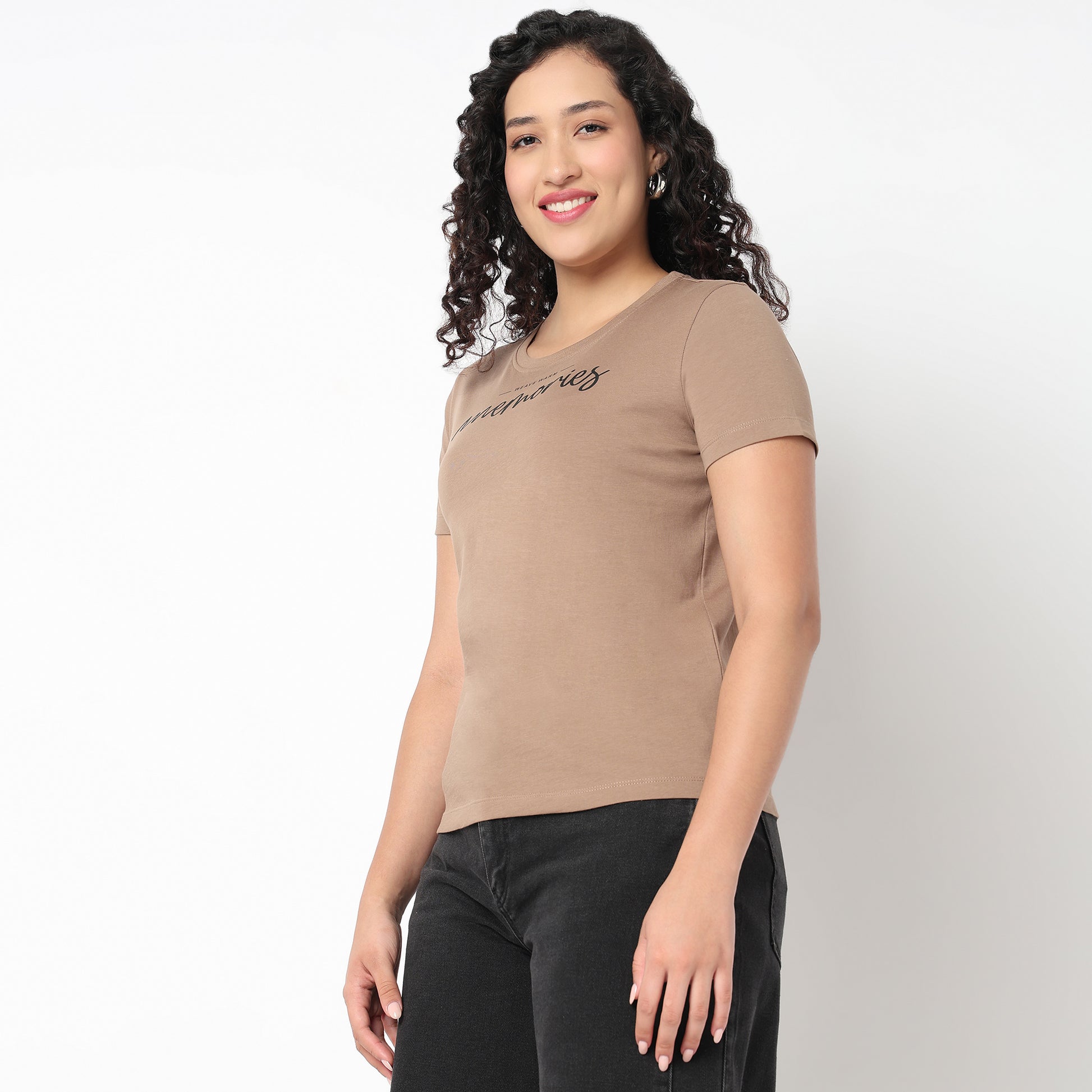 Round Neck Graphic Tees