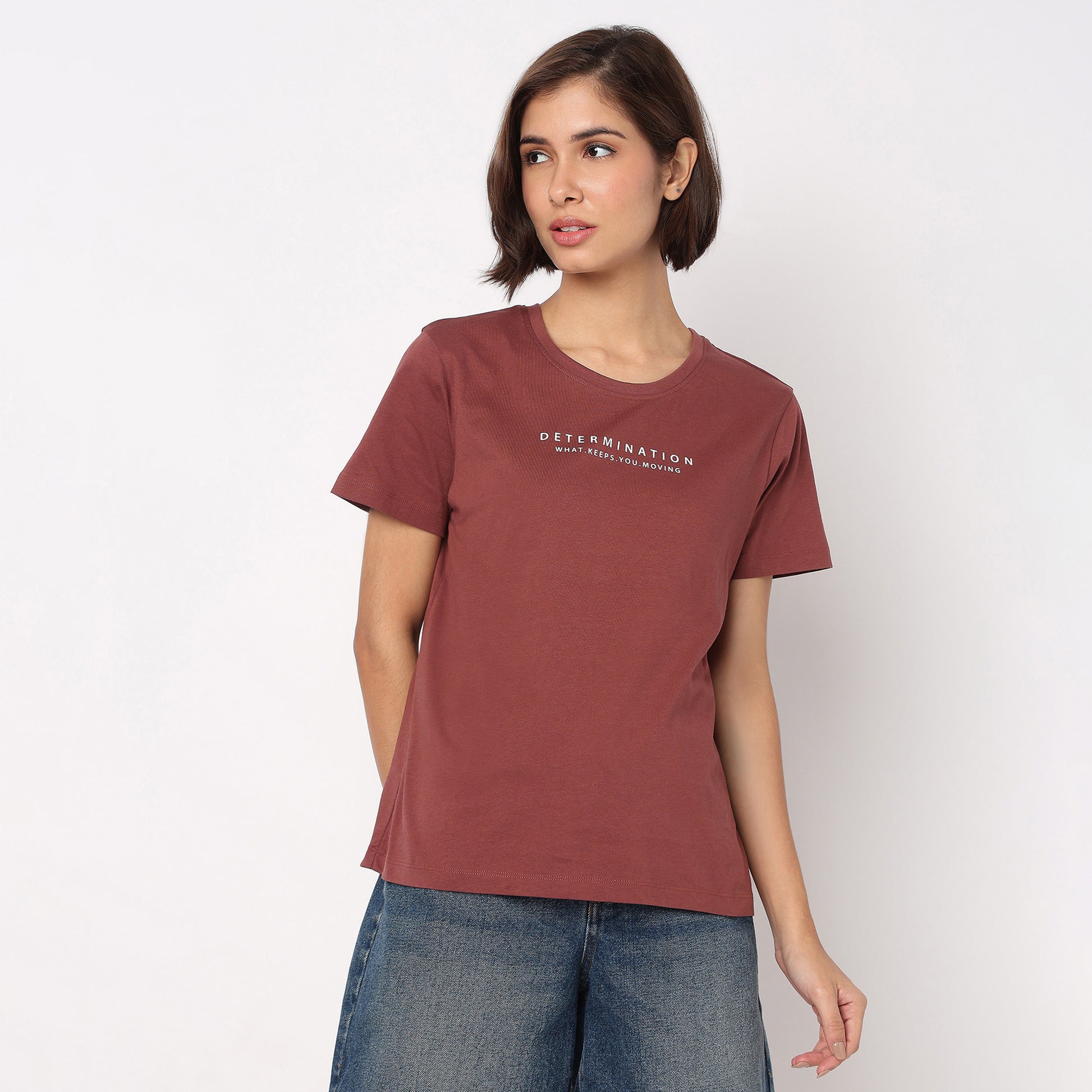 Cotton Crew Neck Graphitee