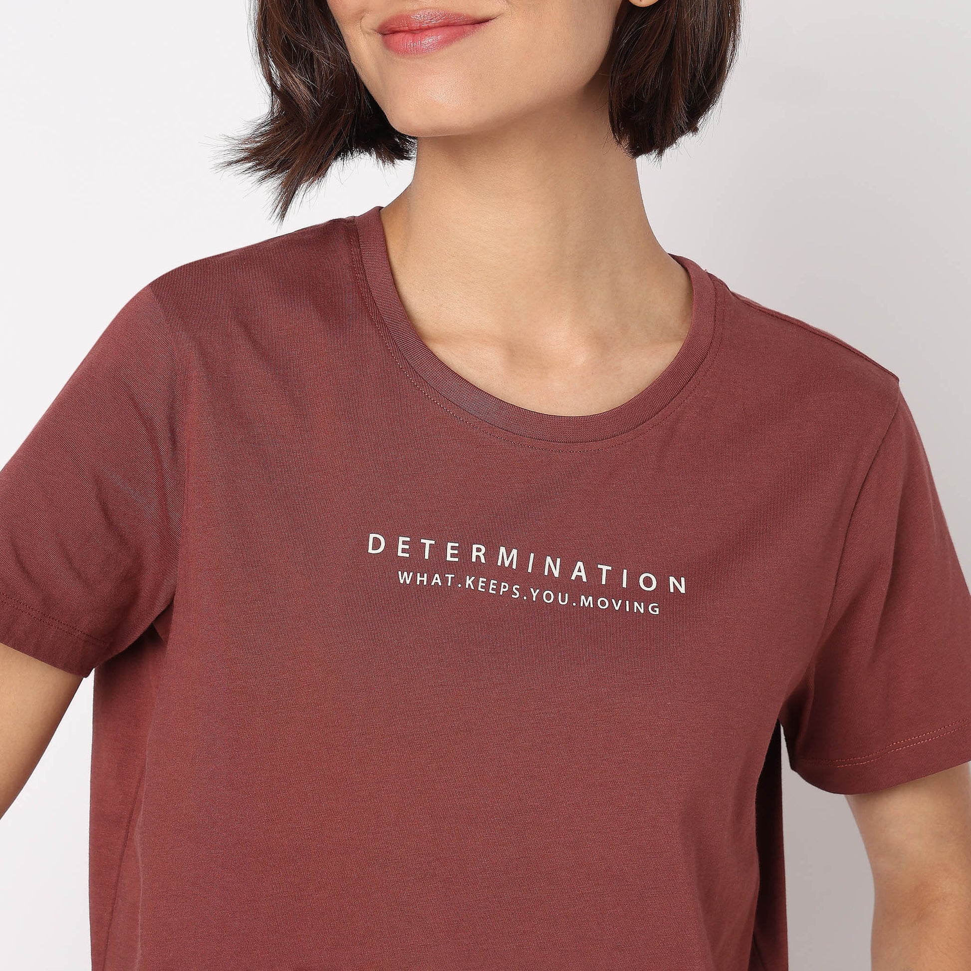 Cotton Crew Neck Graphitee