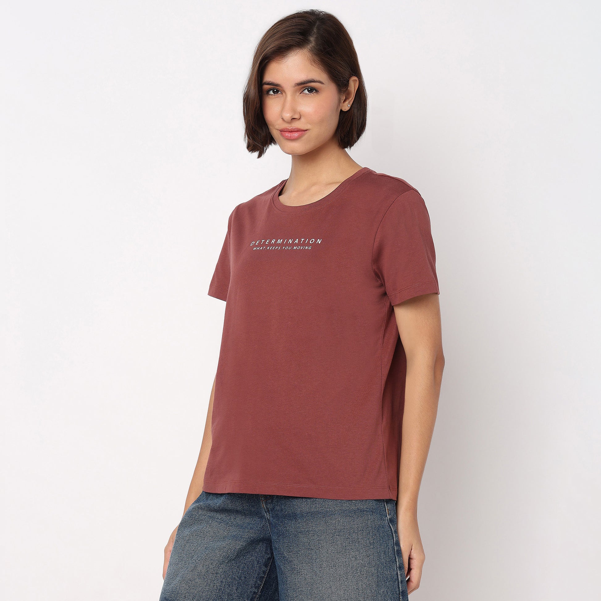 Cotton Crew Neck Graphitee