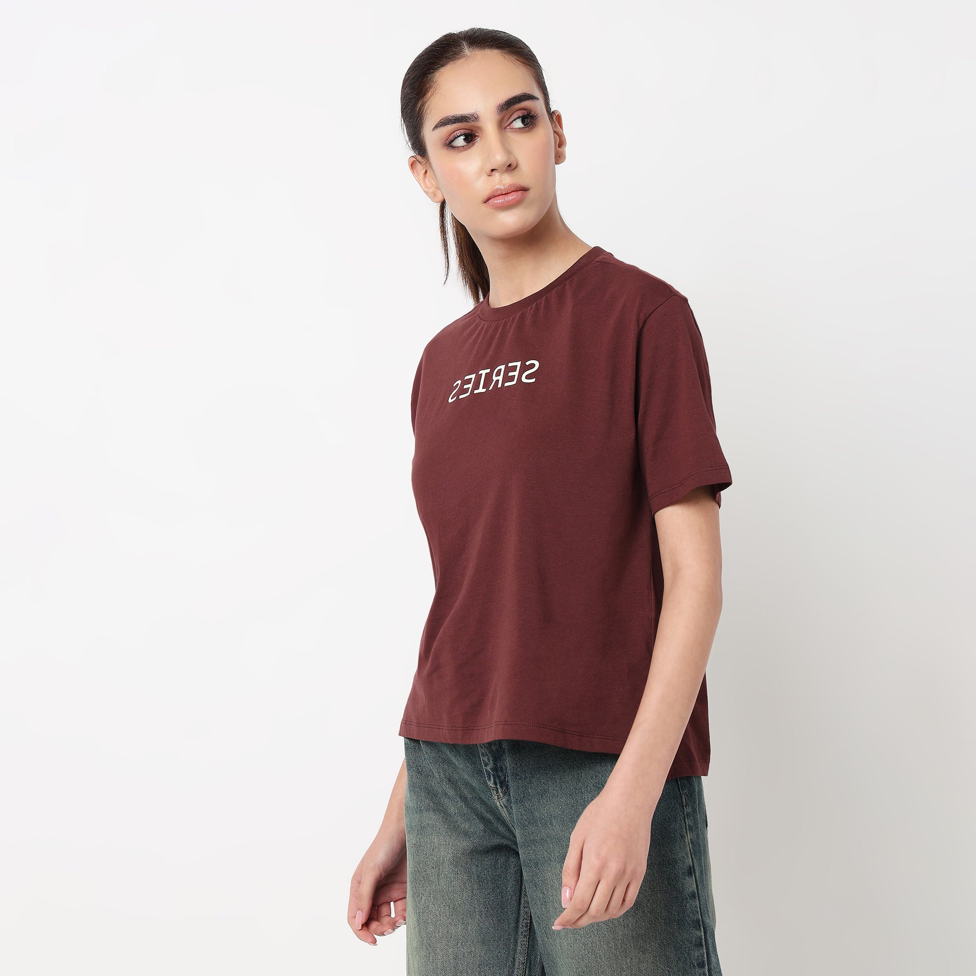 Cotton Crew Neck Graphitee