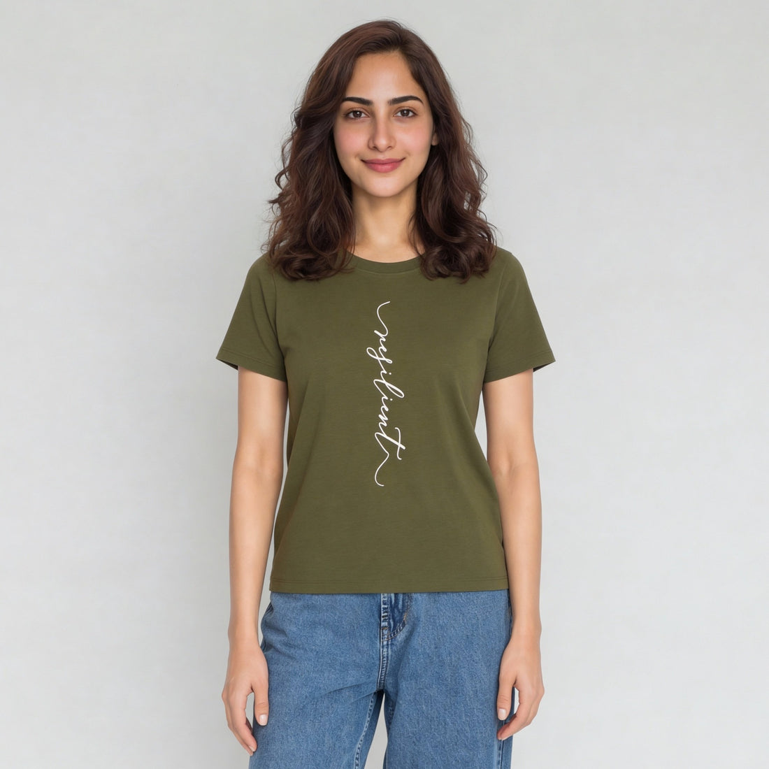 Cotton Crew Neck Graphitee