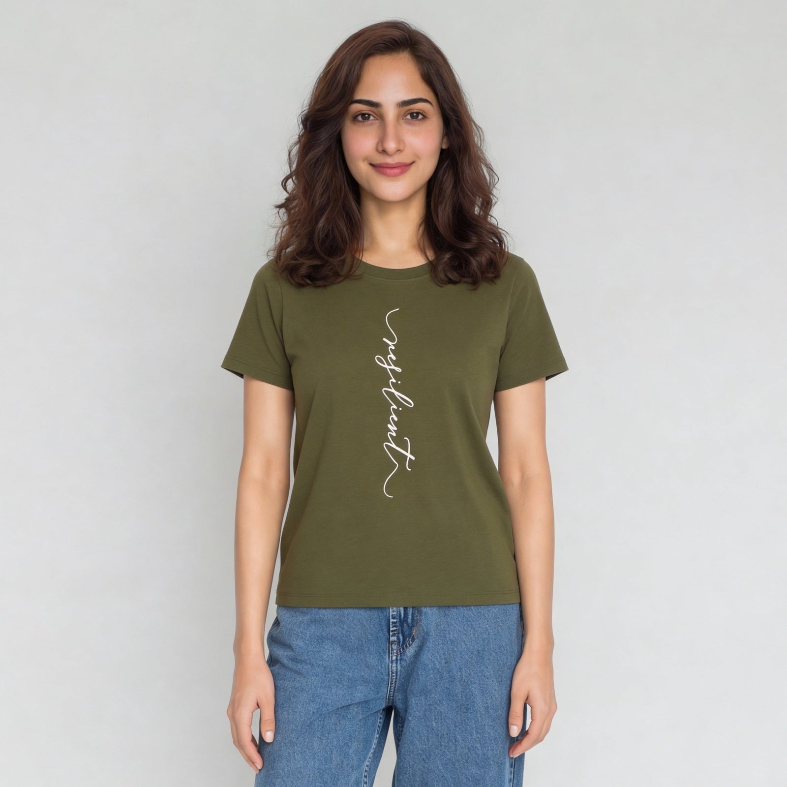 Cotton Crew Neck Graphitee