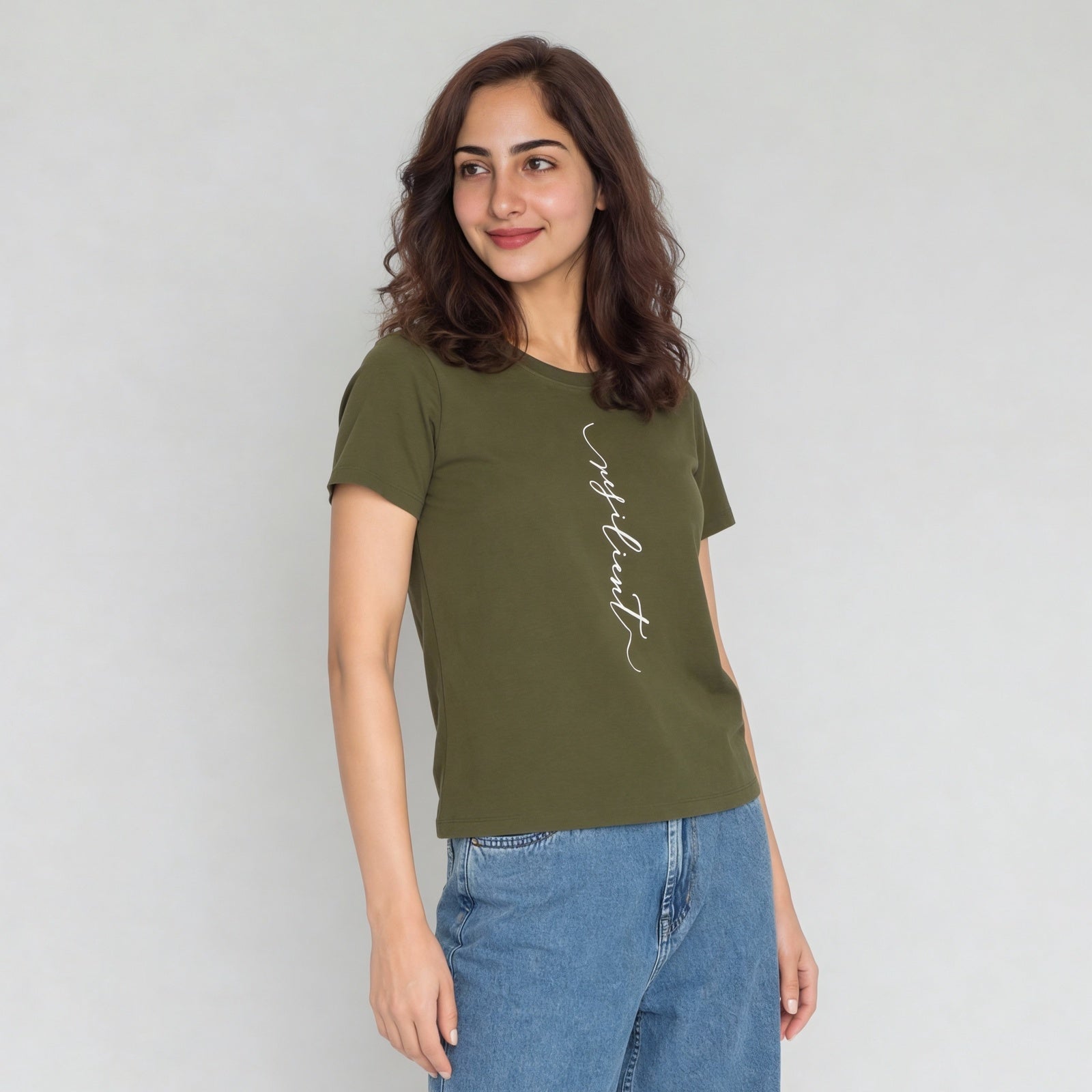 Cotton Crew Neck Graphitee