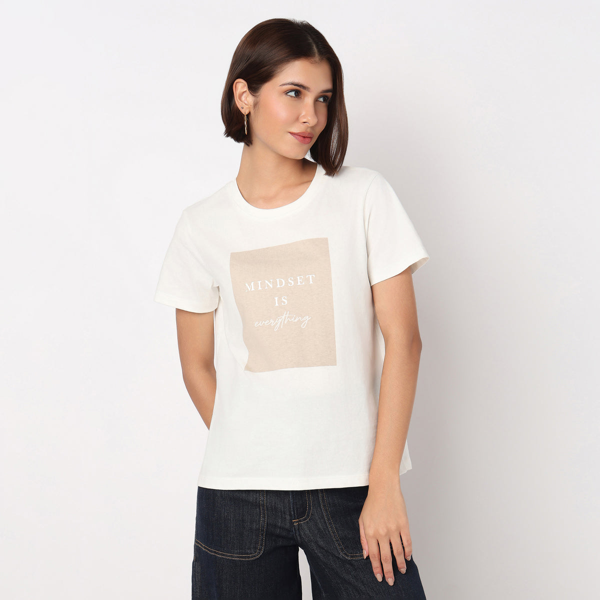 Cotton Crew Neck Graphitee