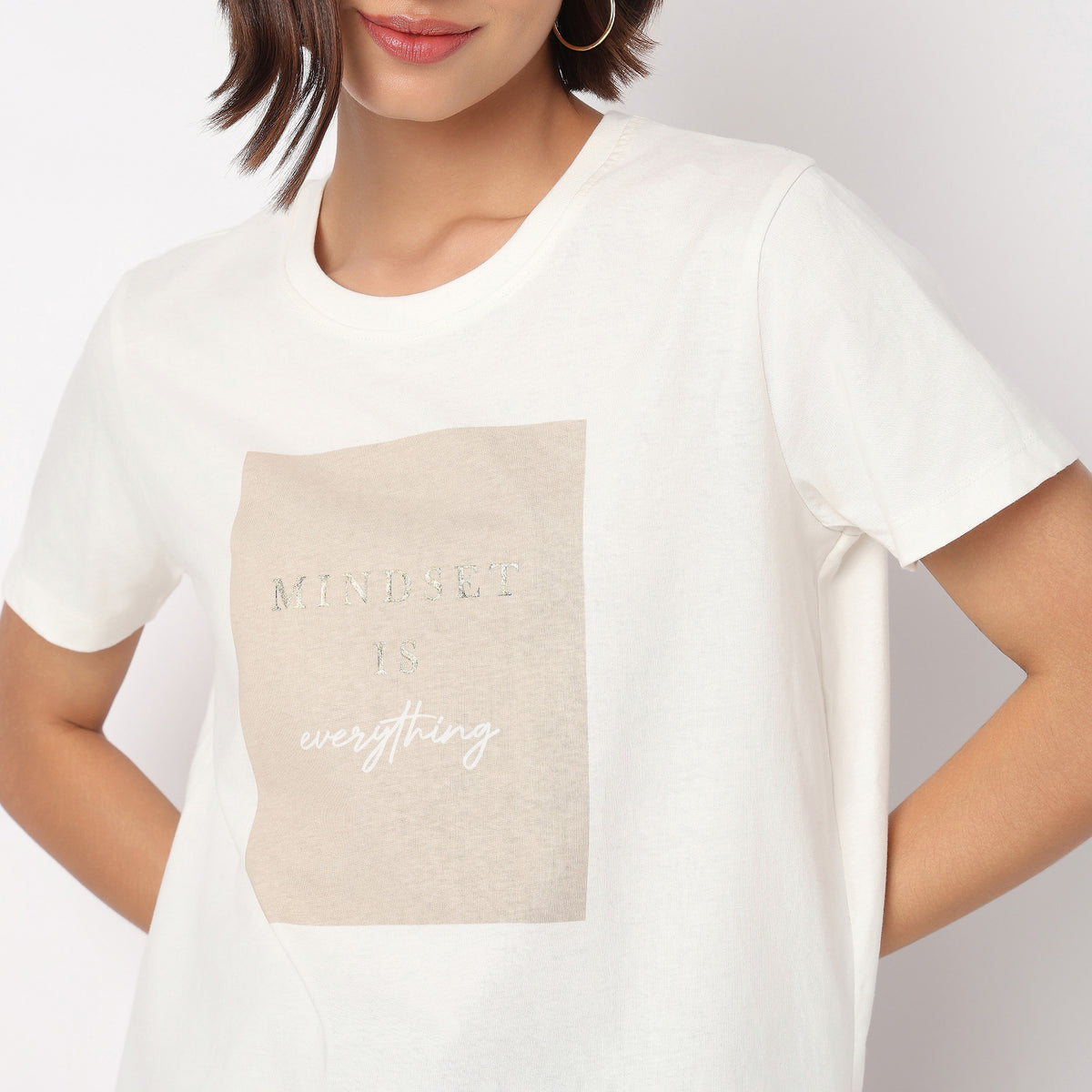 Cotton Crew Neck Graphitee