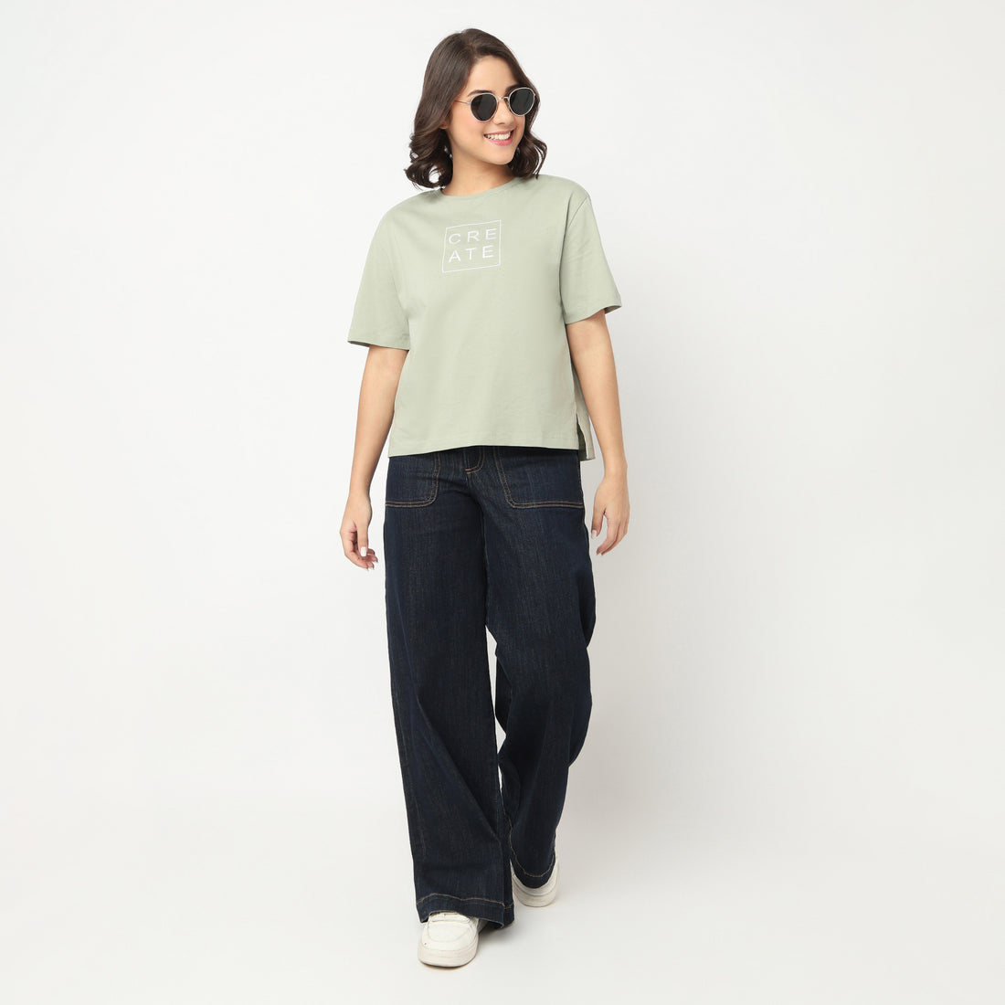 Cotton Crew Neck Graphitee