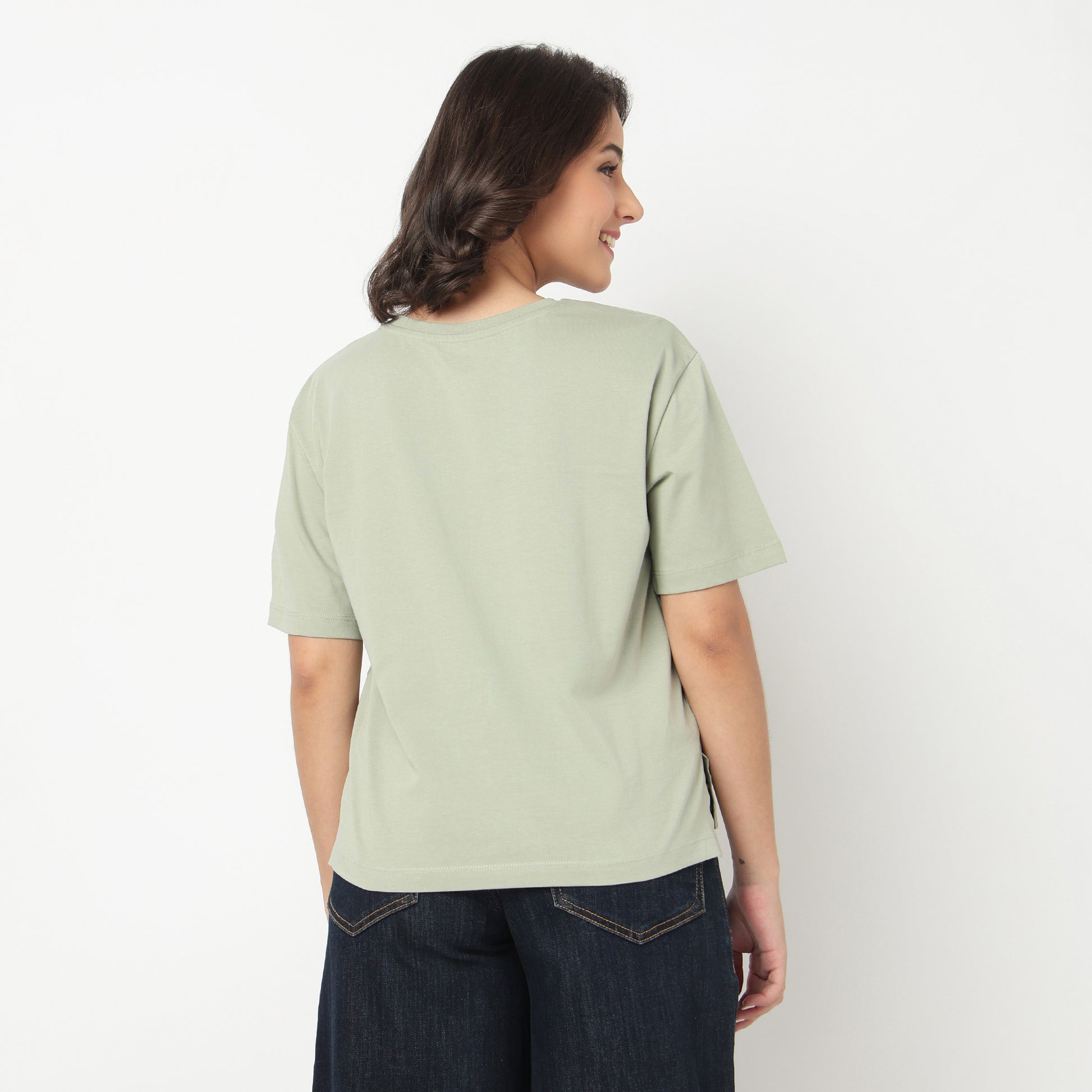 Cotton Crew Neck Graphitee